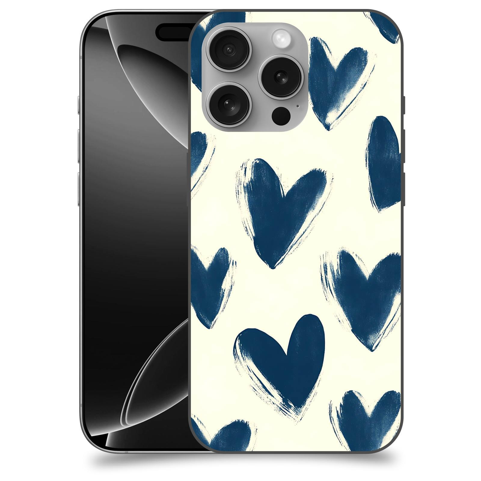 ACOVER kryt na mobil Apple iPhone 16 - Blue hearts