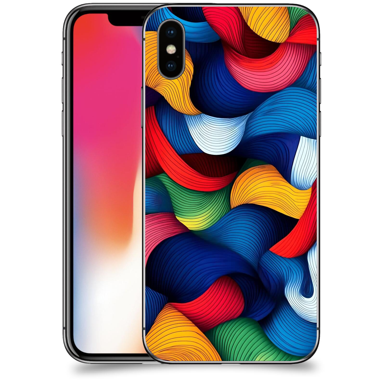 ACOVER Kryt na mobil Apple iPhone X/XS - Barevná energie