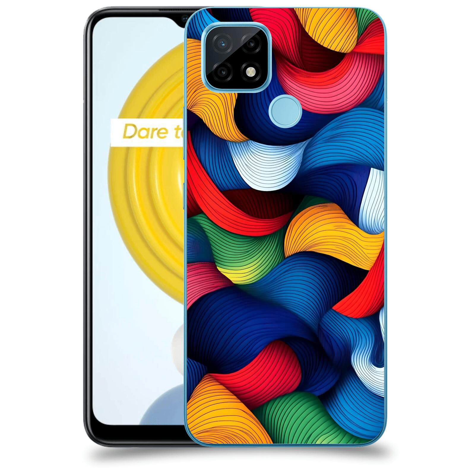 ACOVER Kryt na mobil Realme C21 - Barevná energie