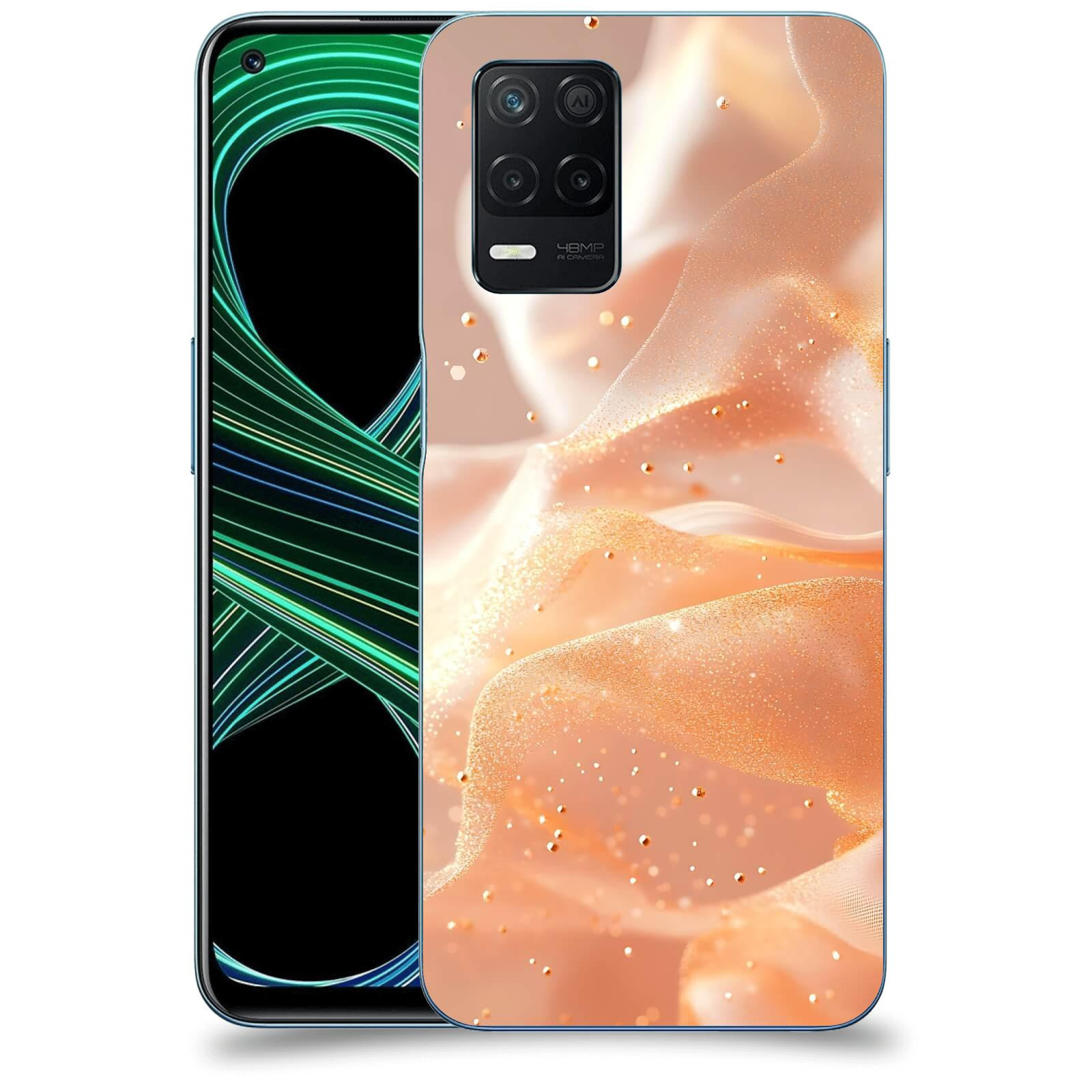 ACOVER Kryt na mobil Realme 8 5G - Éterický třpyt
