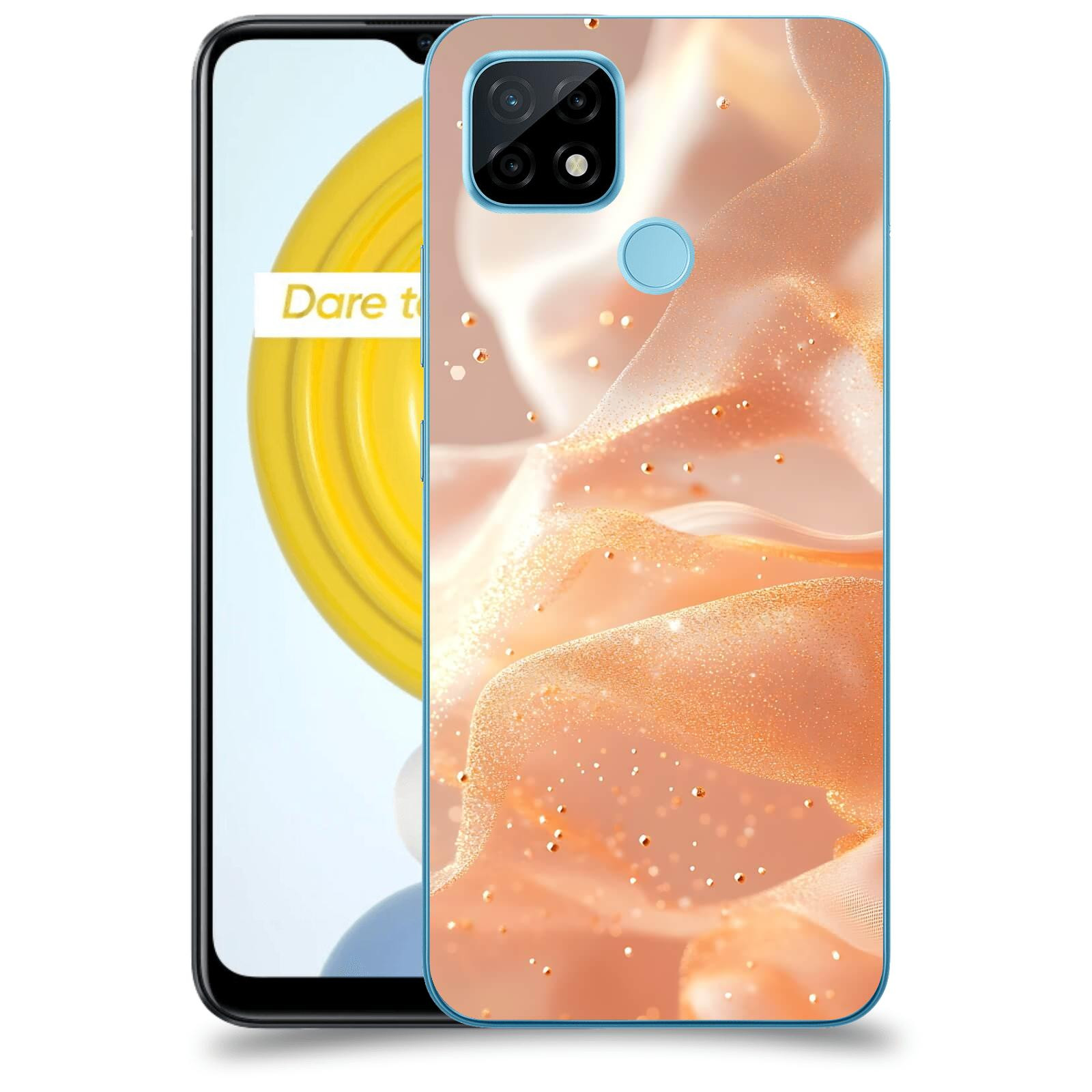 ACOVER Kryt na mobil Realme C21 - Éterický třpyt