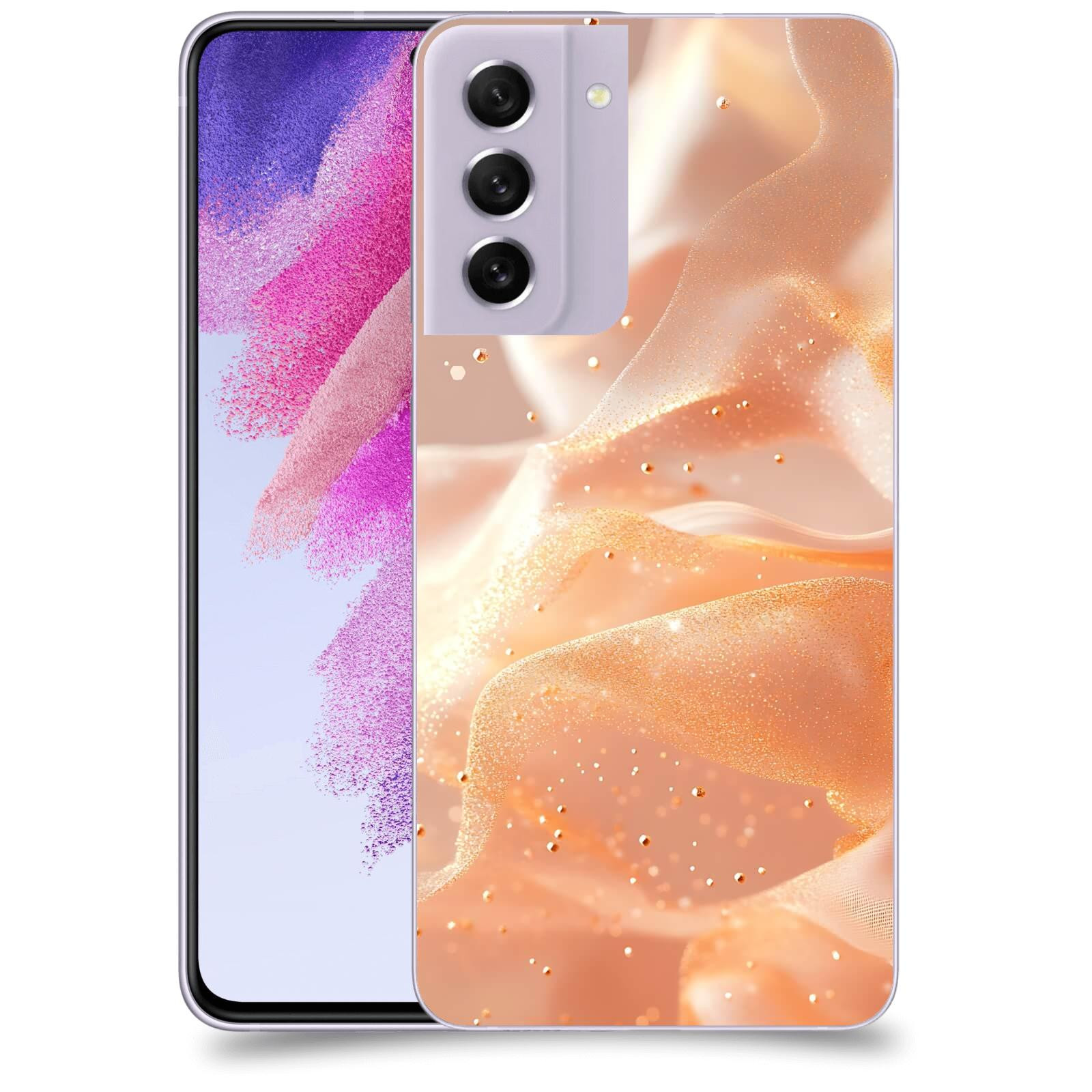 ACOVER Kryt na mobil Samsung Galaxy S21 FE 5G - Éterický třpyt