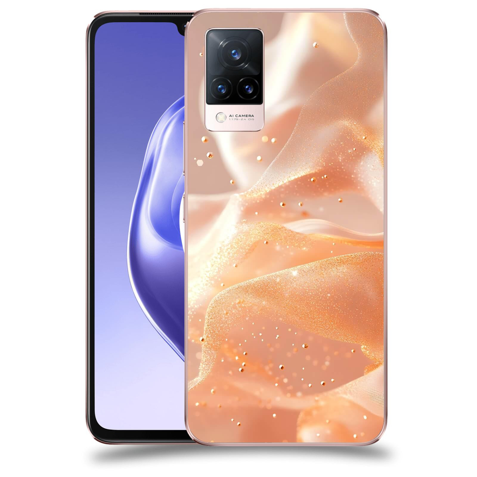 ACOVER Kryt na mobil Vivo V21 5G - Éterický třpyt