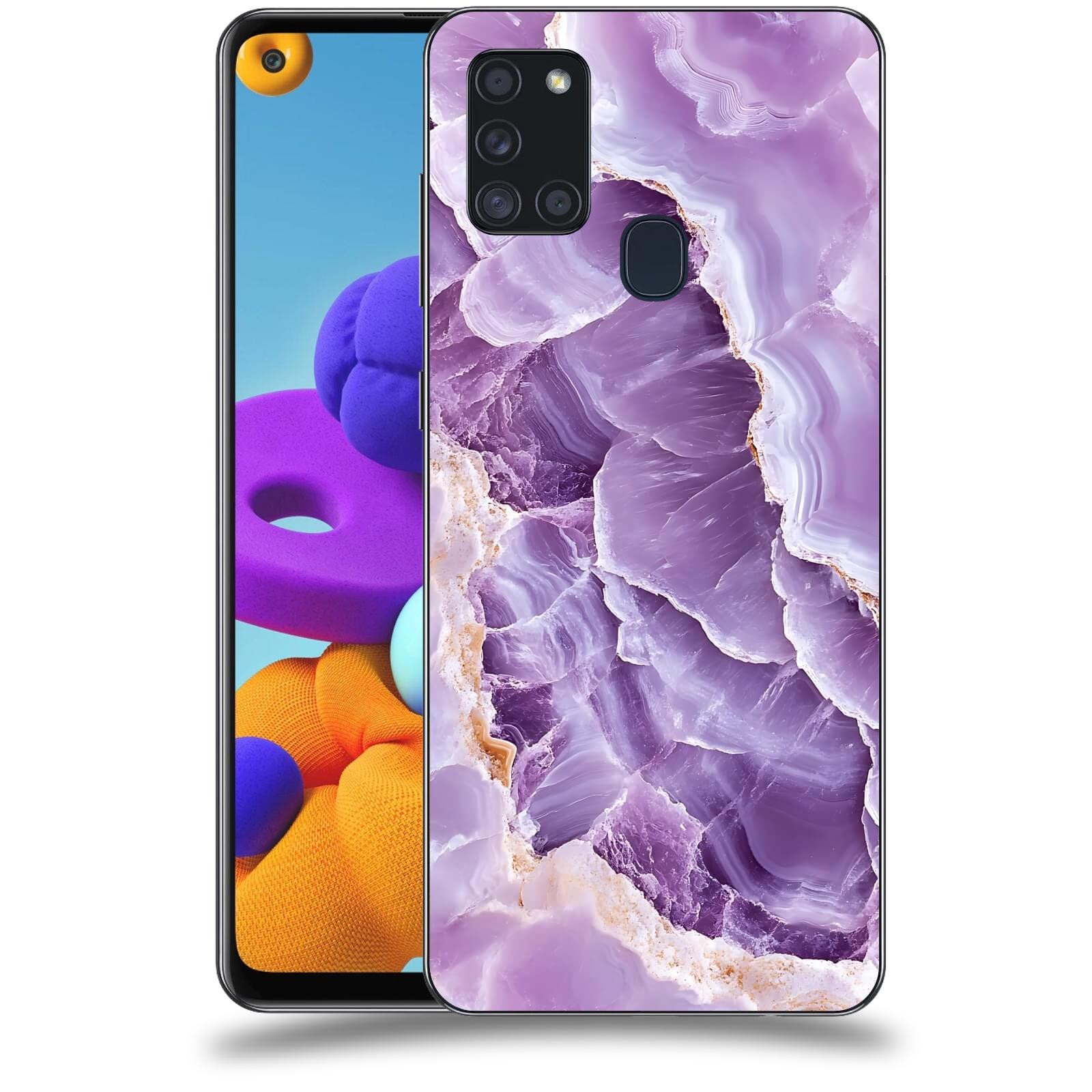 ACOVER Kryt na mobil Samsung Galaxy A21s - Fialová krása