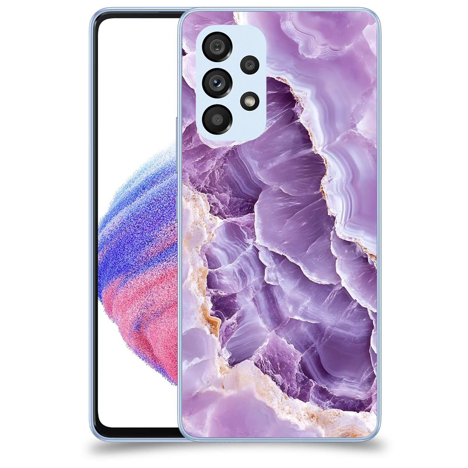 ACOVER Kryt na mobil Samsung Galaxy A32 5G A326B - Fialová krása