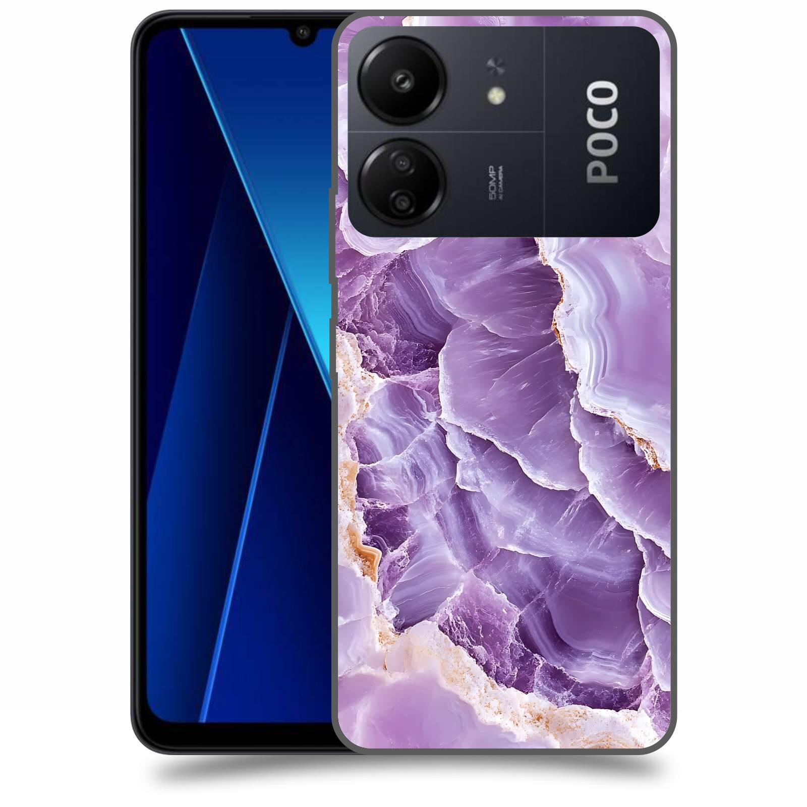 ACOVER Kryt na mobil Poco C65 - Fialová krása