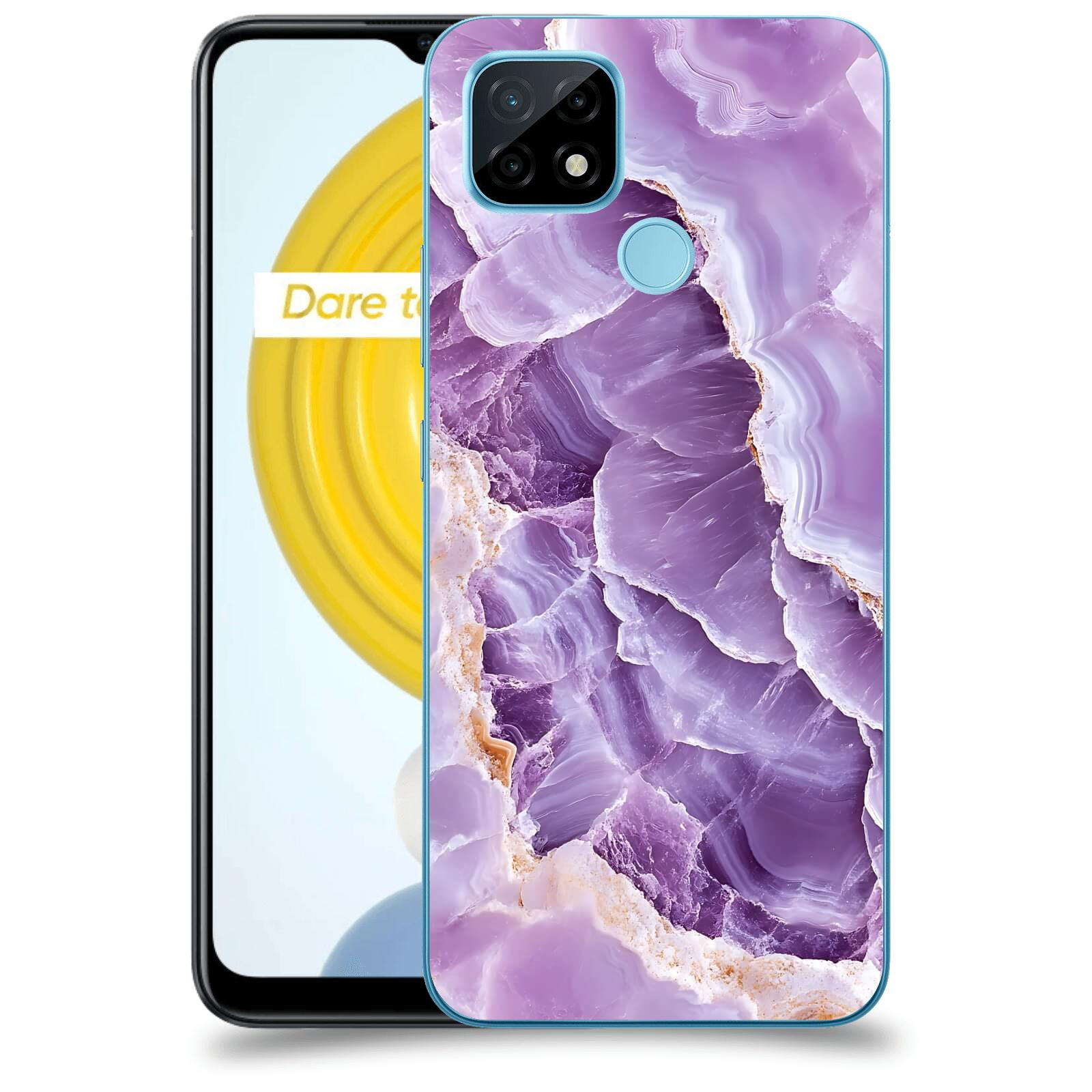 ACOVER Kryt na mobil Realme C21 - Fialová krása