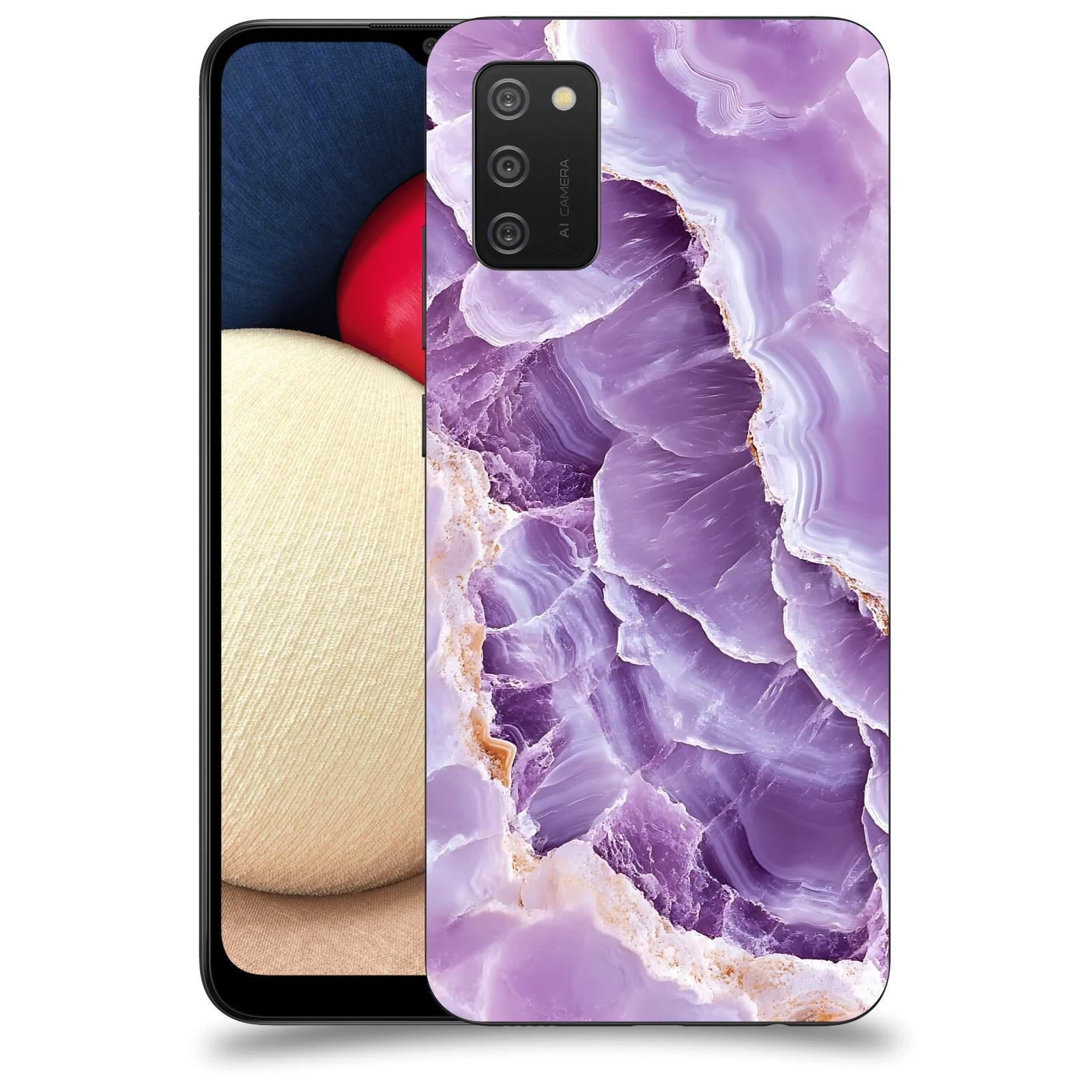 ACOVER Kryt na mobil Samsung Galaxy A02s A025G - Fialová krása