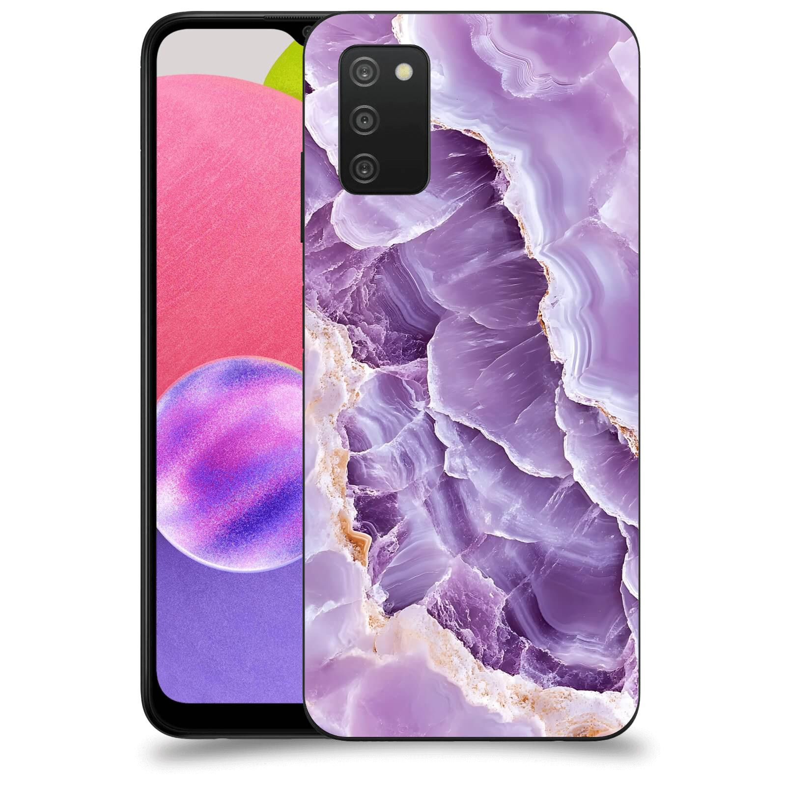 ACOVER Kryt na mobil Samsung Galaxy A03s A037G - Fialová krása