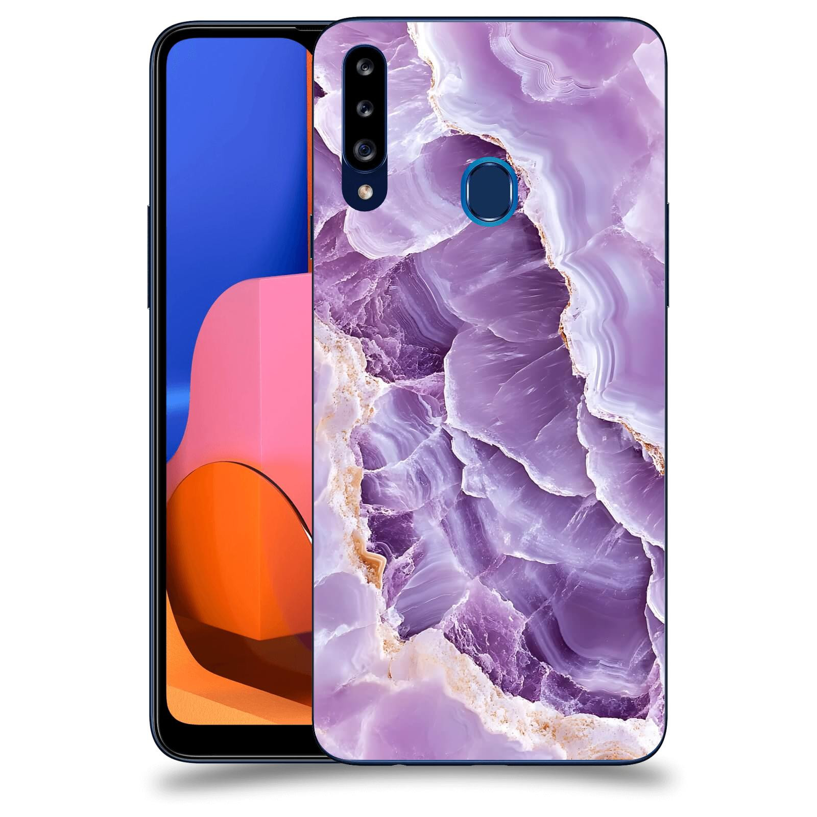 ACOVER Kryt na mobil Samsung Galaxy A20s - Fialová krása