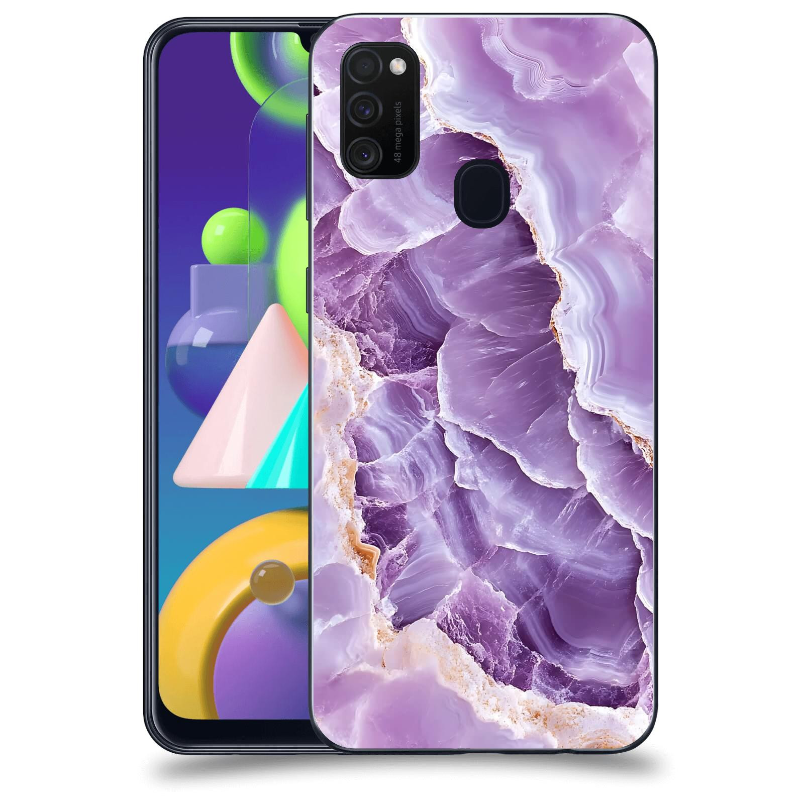 ACOVER Kryt na mobil Samsung Galaxy M21 M215F - Fialová krása