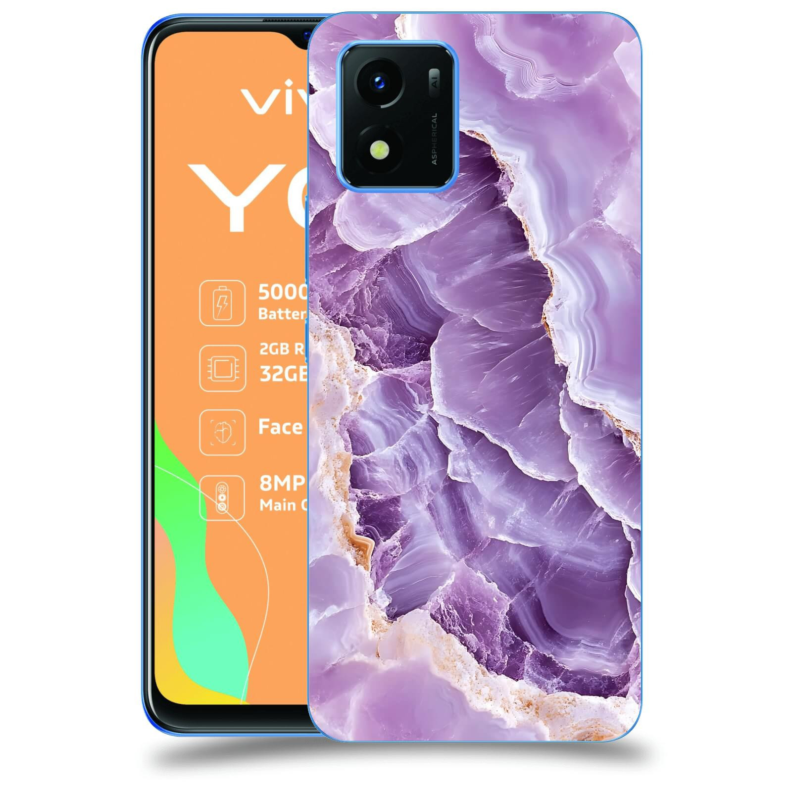 ACOVER Kryt na mobil Vivo Y01 - Fialová krása