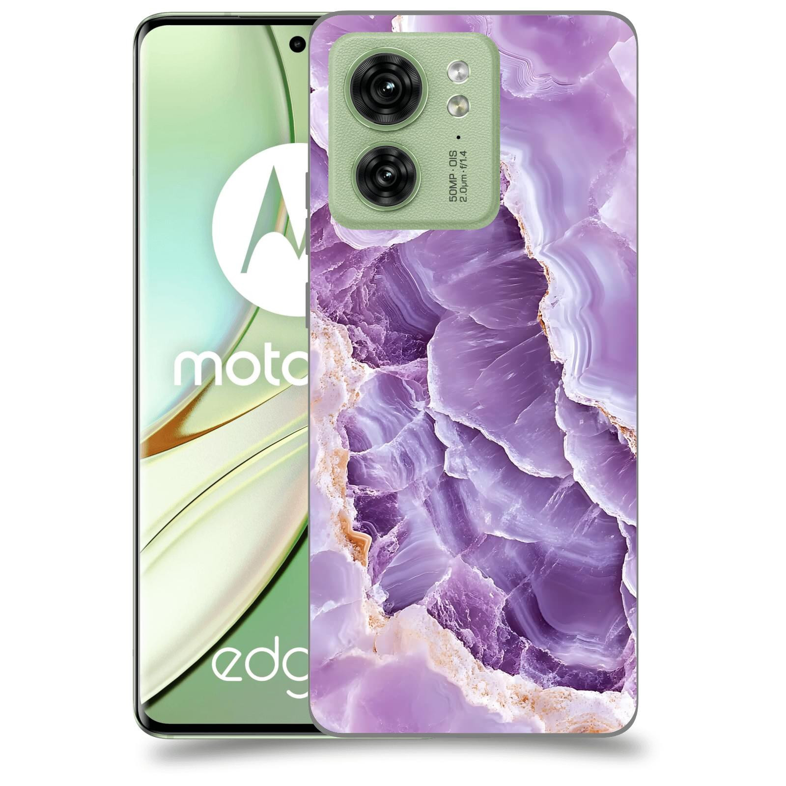 ACOVER Kryt na mobil Motorola EDGE 40 5G - Fialová krása