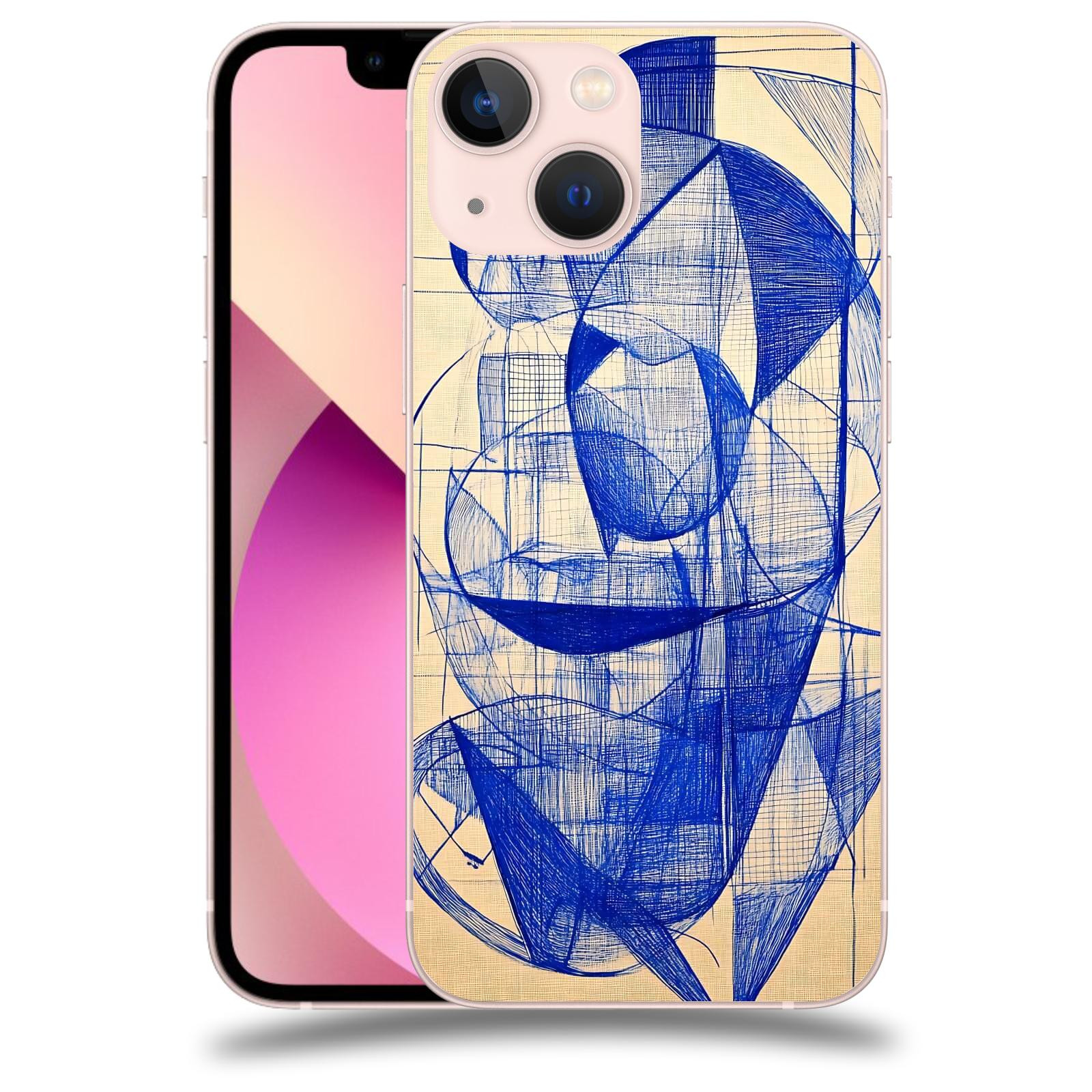 ACOVER Kryt na mobil Apple iPhone 13 mini - Geometrický chaos