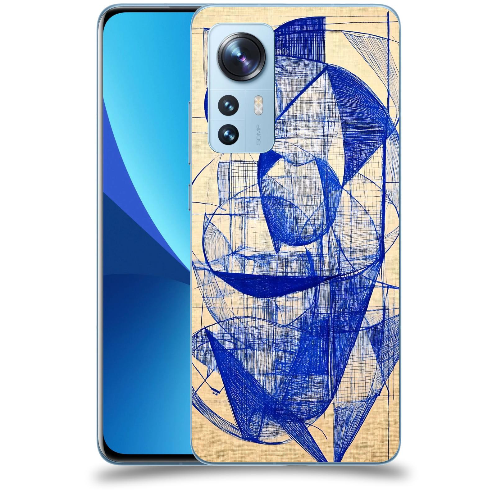 ACOVER Kryt na mobil Xiaomi 12X - Geometrický chaos