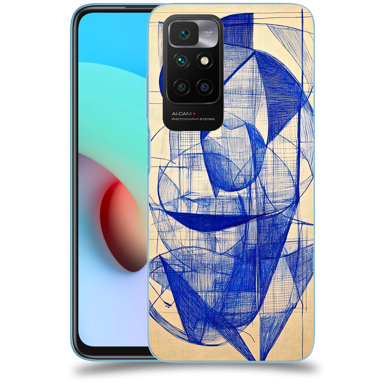ACOVER Kryt na mobil Xiaomi Redmi 10 (2022) - Geometrický chaos