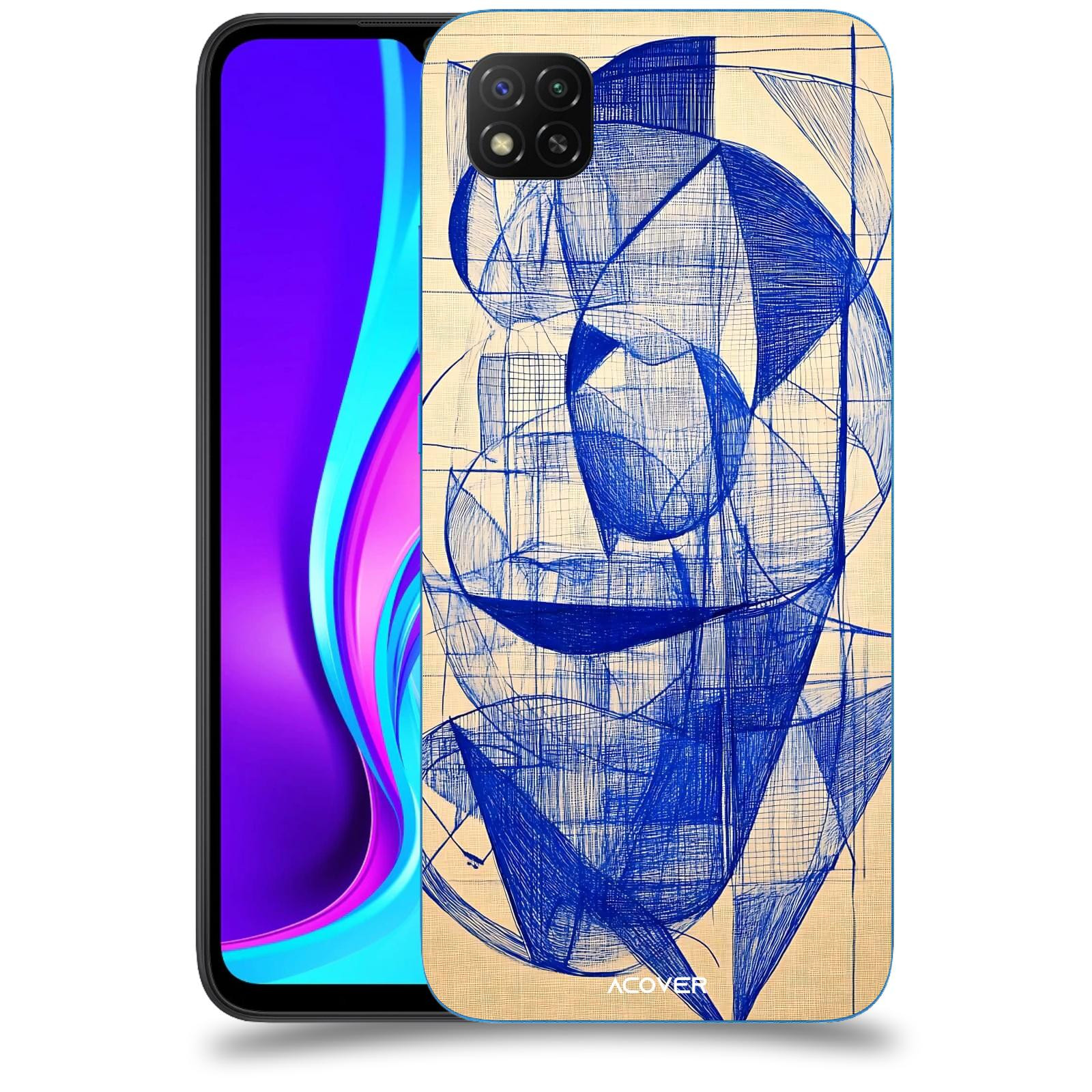 ACOVER Kryt na mobil Xiaomi Redmi 9C - Geometrický chaos