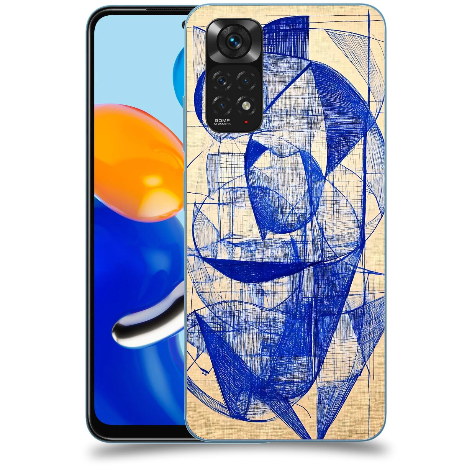 ACOVER Kryt na mobil Xiaomi Redmi Note 11 - Geometrický chaos