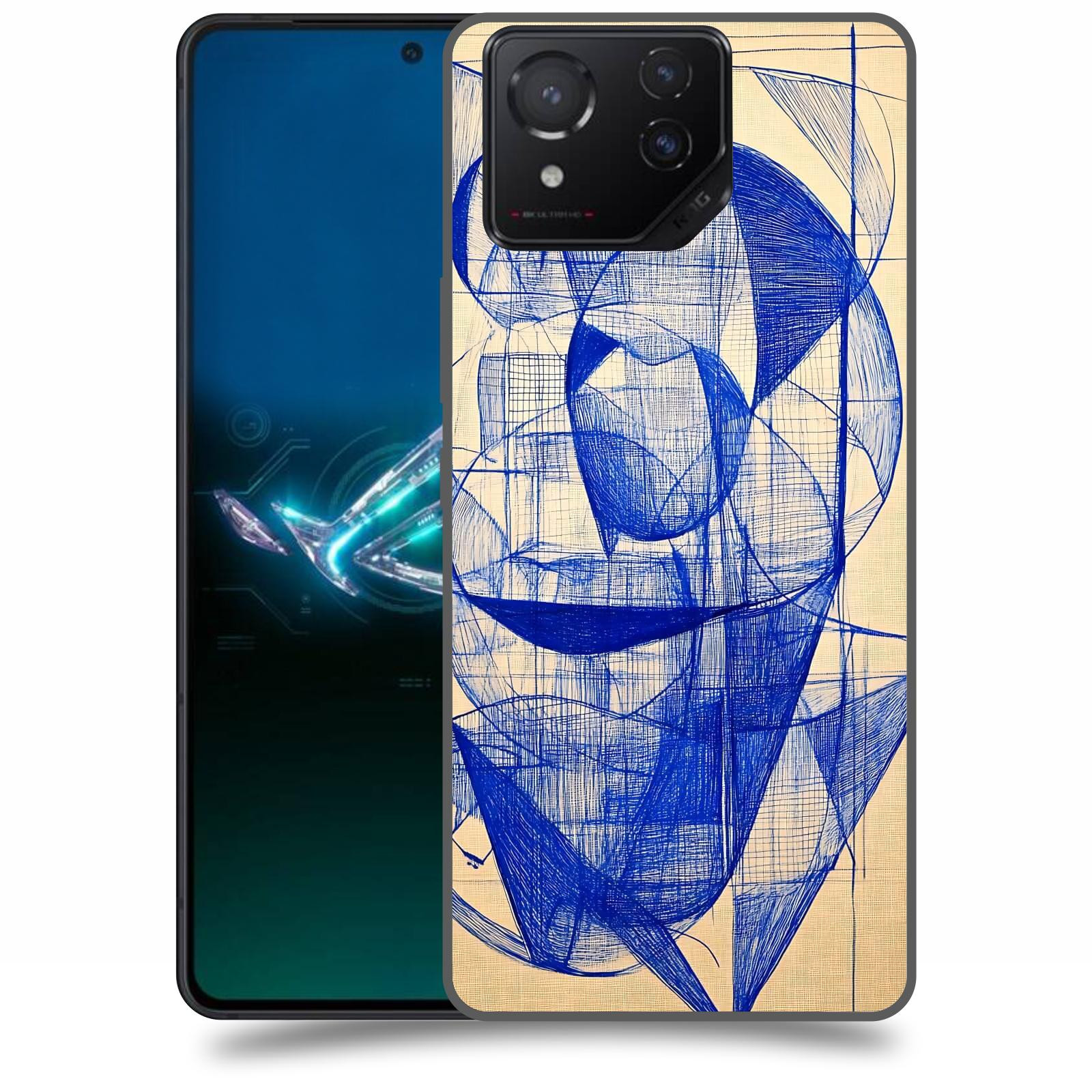 ACOVER Kryt na mobil Asus ROG Phone 8 - Geometrický chaos