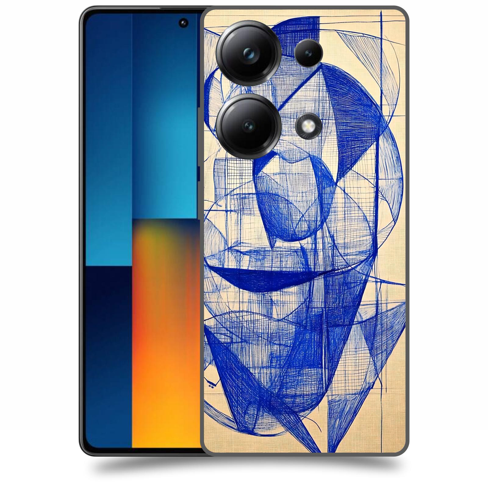 ACOVER Kryt na mobil Poco M6 - Geometrický chaos