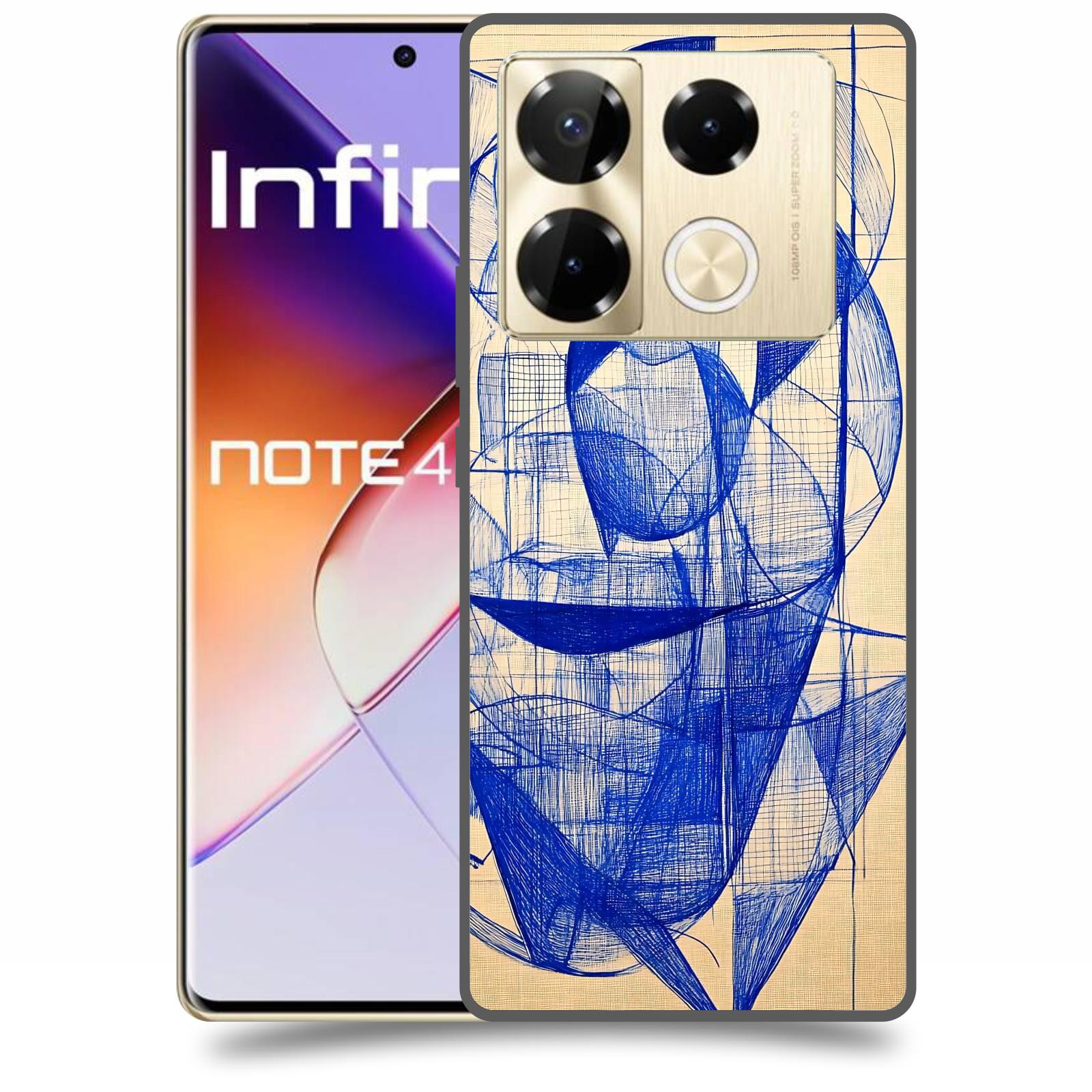 ACOVER Kryt na mobil Infinix Note 40 PRO - Geometrický chaos