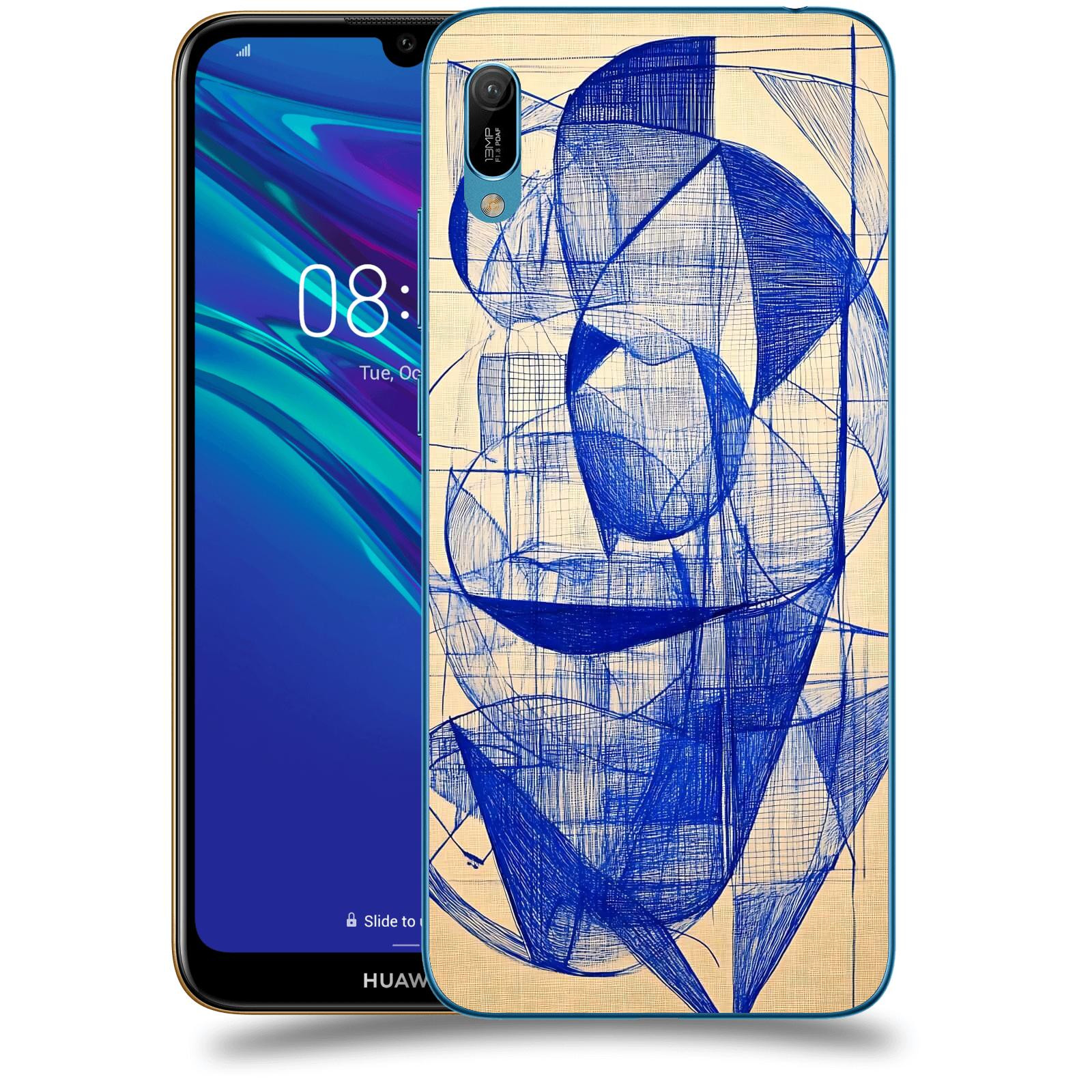 ACOVER Kryt na mobil Huawei Y6 2019 - Geometrický chaos