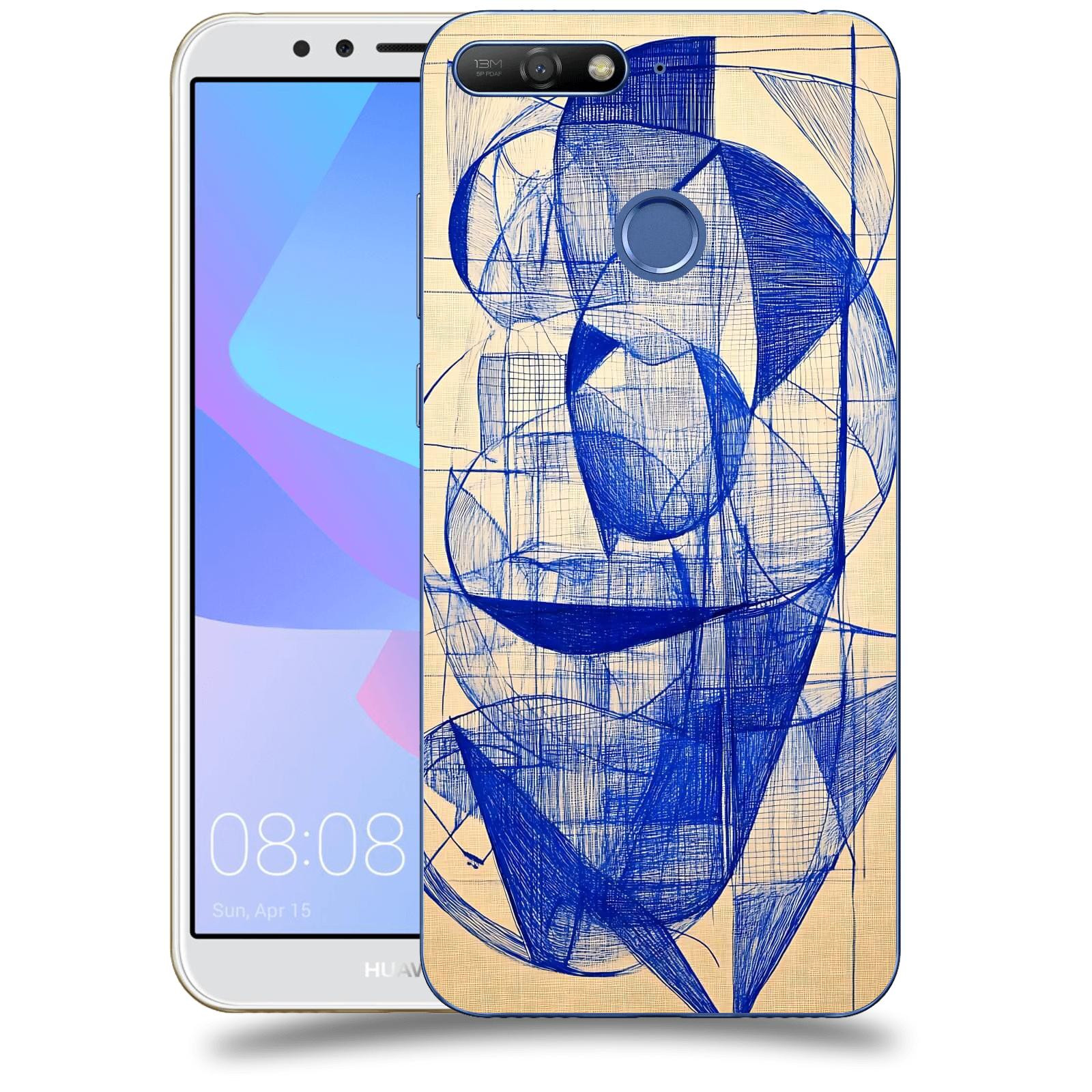 ACOVER Kryt na mobil Huawei Y6 Prime 2018 - Geometrický chaos