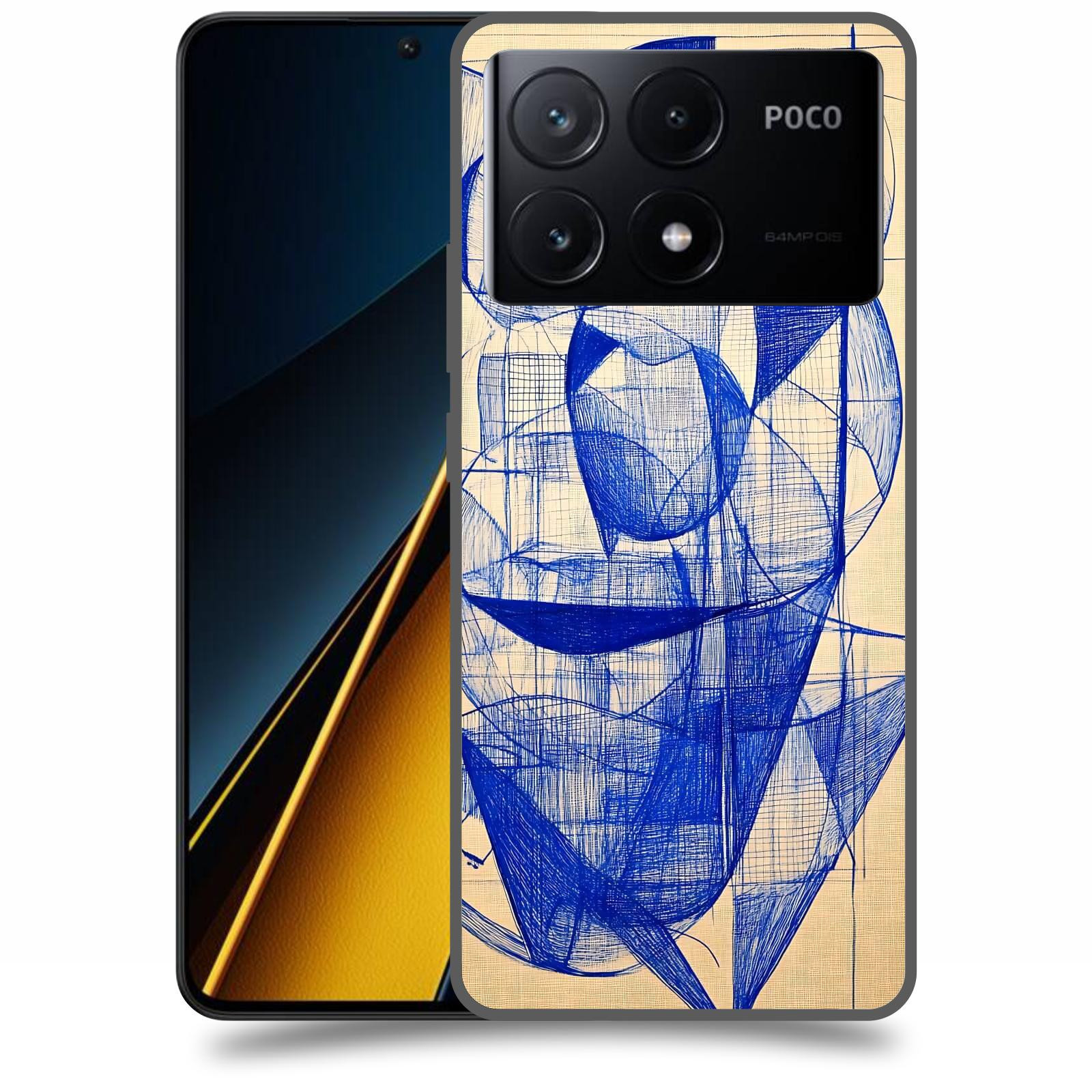 ACOVER Kryt na mobil Poco X6 Pro 5G - Geometrický chaos