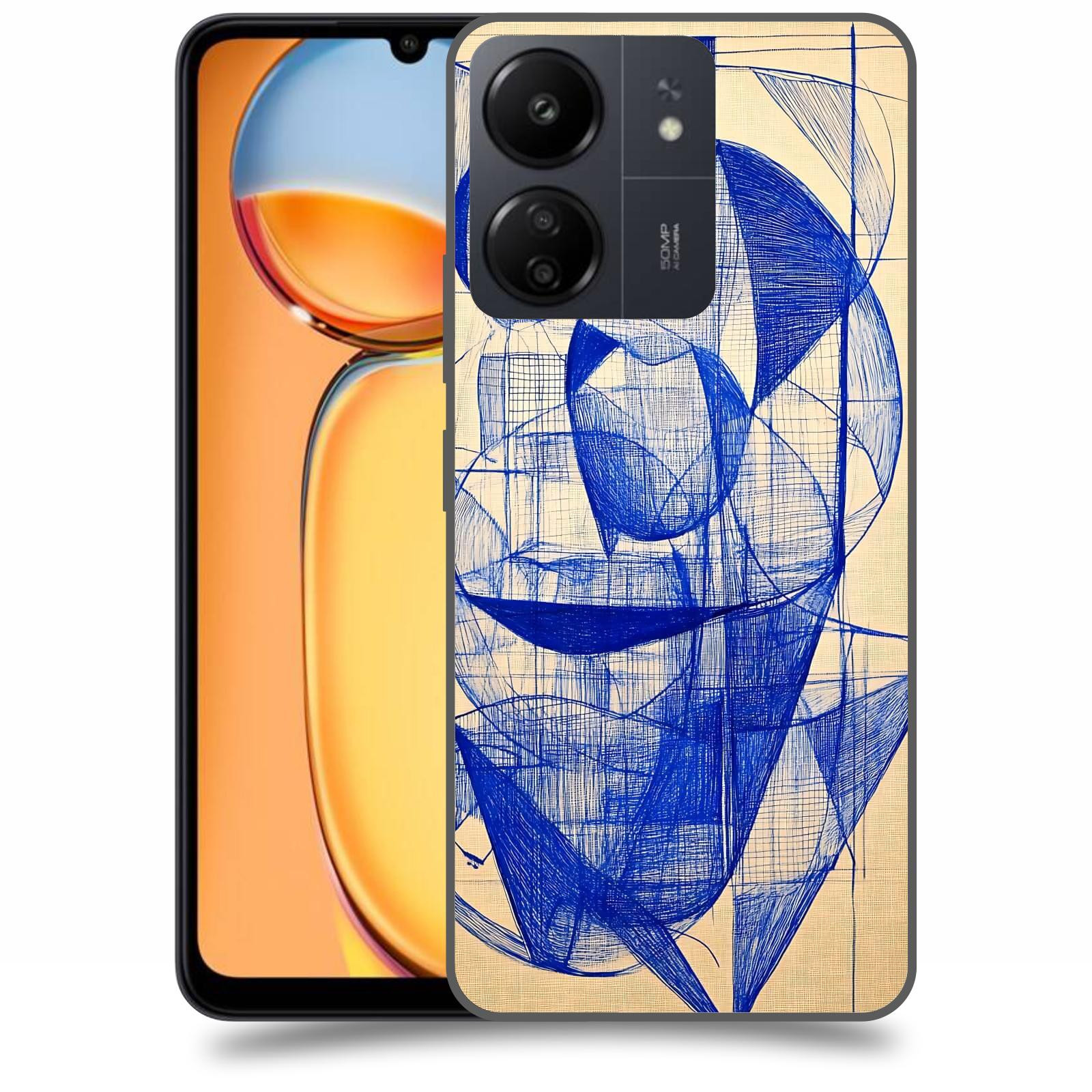 ACOVER Kryt na mobil Xiaomi Redmi 13C 4G  Geometrický chaos