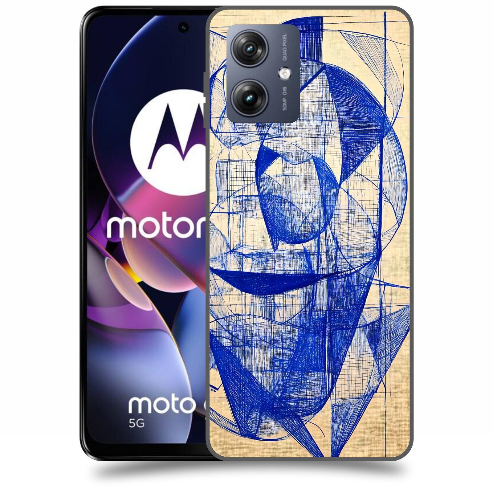 ACOVER Kryt na mobil Motorola Moto G54 5G - Geometrický chaos