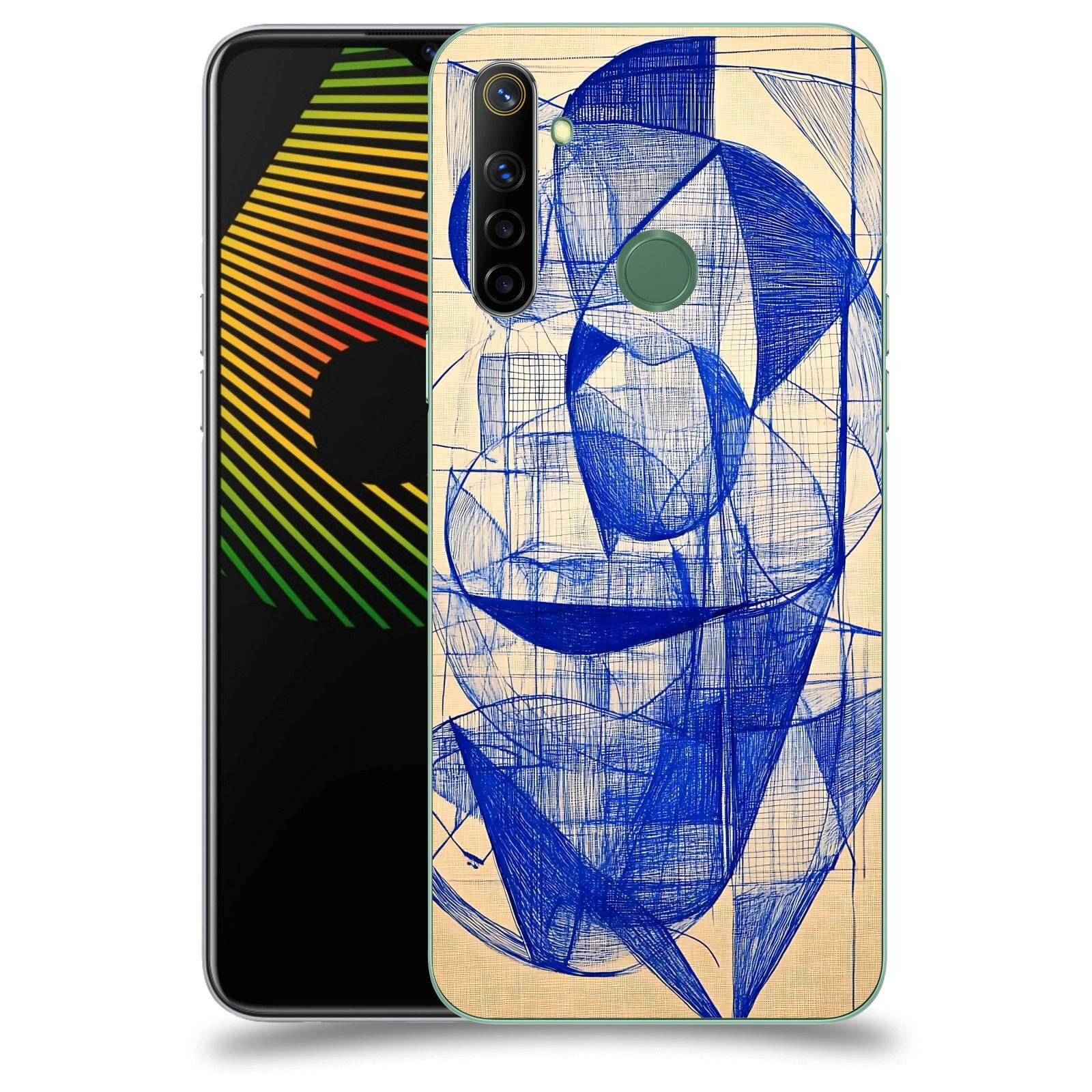 ACOVER Kryt na mobil Realme 6i - Geometrický chaos