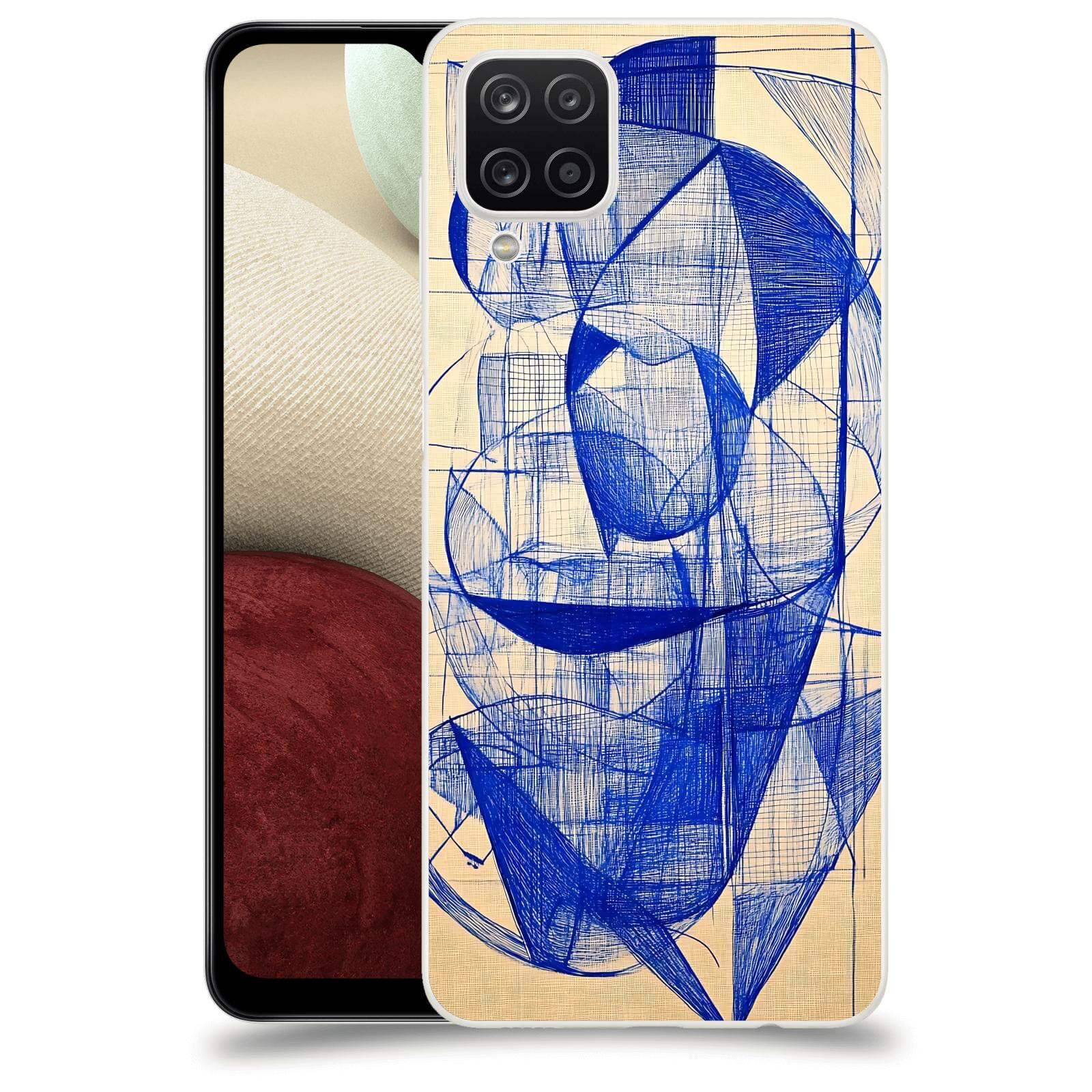 ACOVER Kryt na mobil Samsung Galaxy A12 A125F - Geometrický chaos