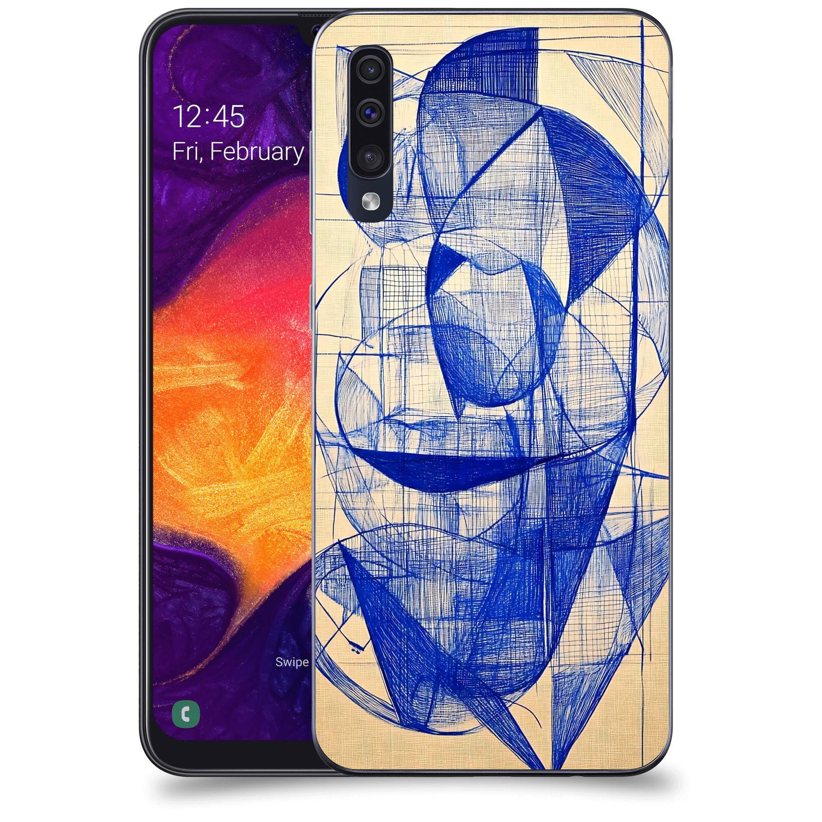 ACOVER Kryt na mobil Samsung Galaxy A50 A505F - Geometrický chaos