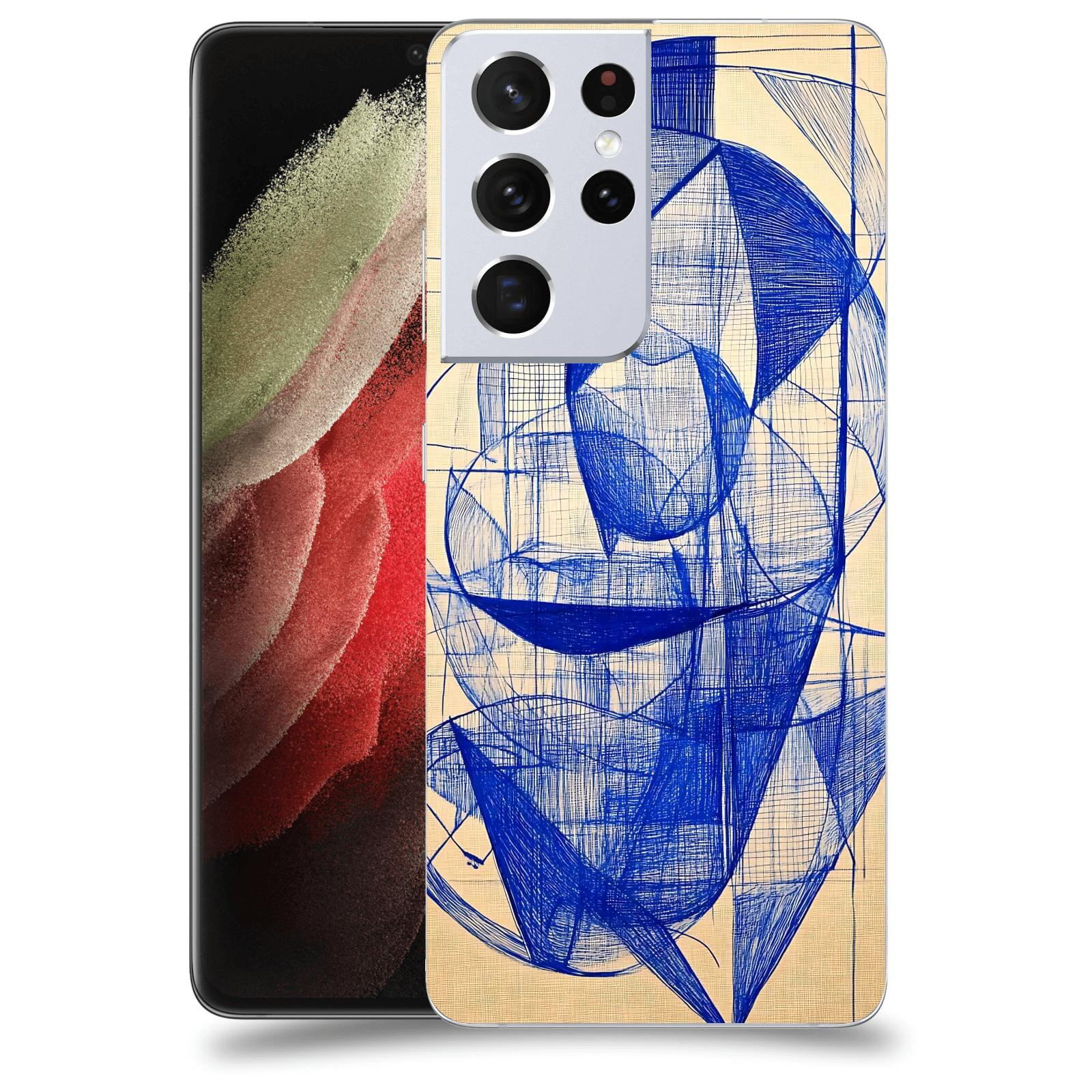 ACOVER Kryt na mobil Samsung Galaxy S21 Ultra 5G G998B - Geometrický chaos