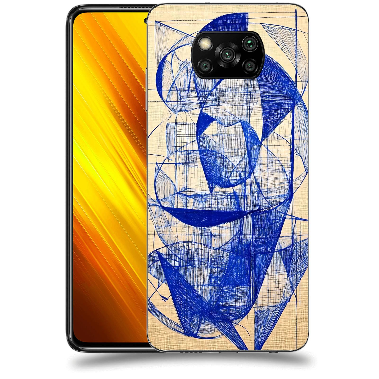 ACOVER Kryt na mobil Xiaomi Poco X3 - Geometrický chaos