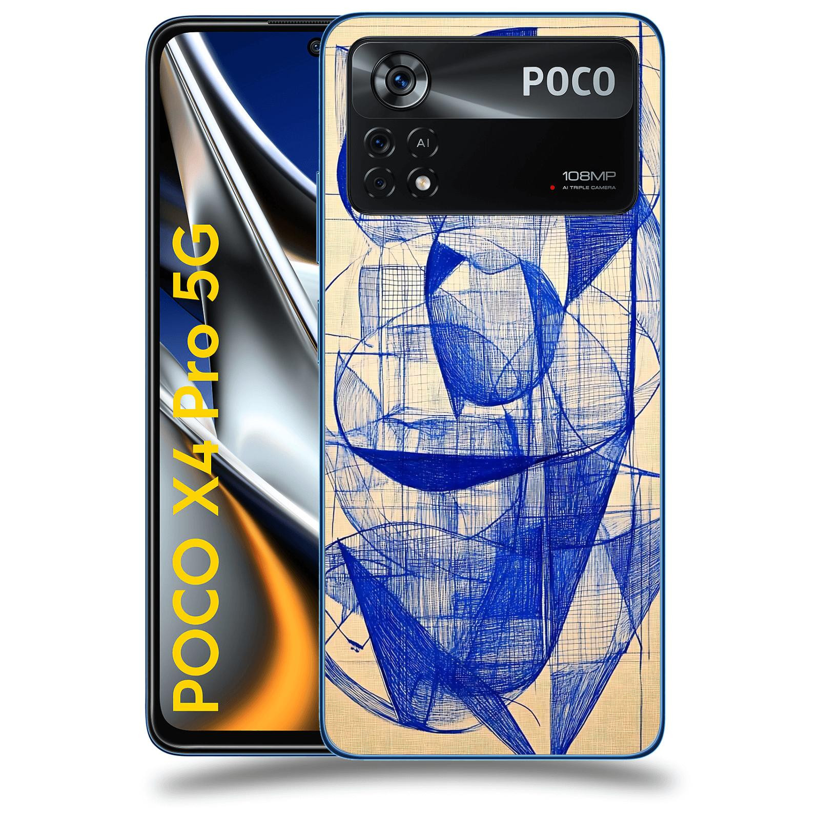 ACOVER Kryt na mobil Xiaomi Poco X4 Pro 5G - Geometrický chaos