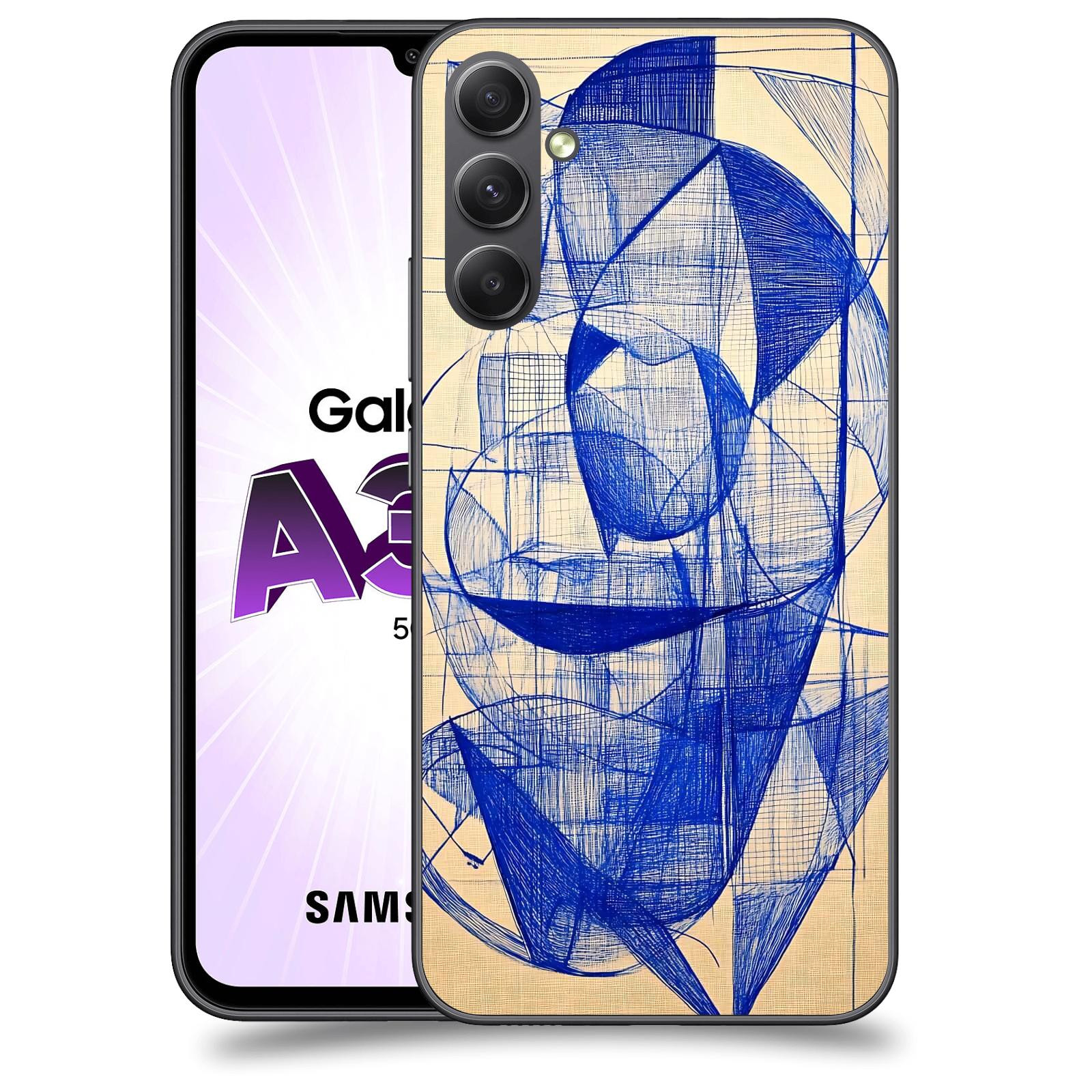ACOVER Kryt na mobil Samsung Galaxy A34 - Geometrický chaos