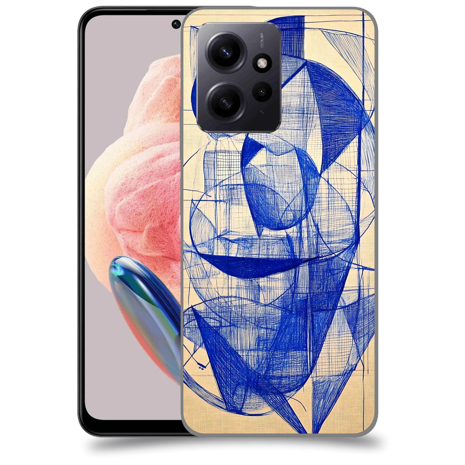 ACOVER Kryt na mobil Xiaomi Redmi Note 12 4G - Geometrický chaos