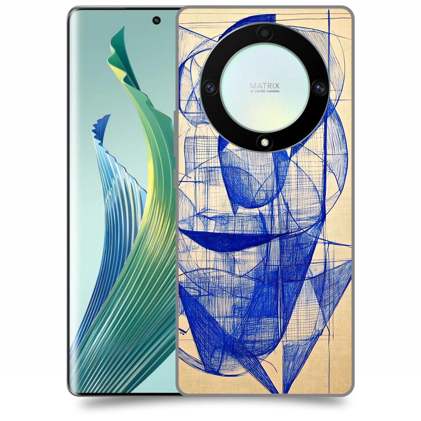 ACOVER Kryt na mobil Honor Magic 5 Lite 5G - Geometrický chaos