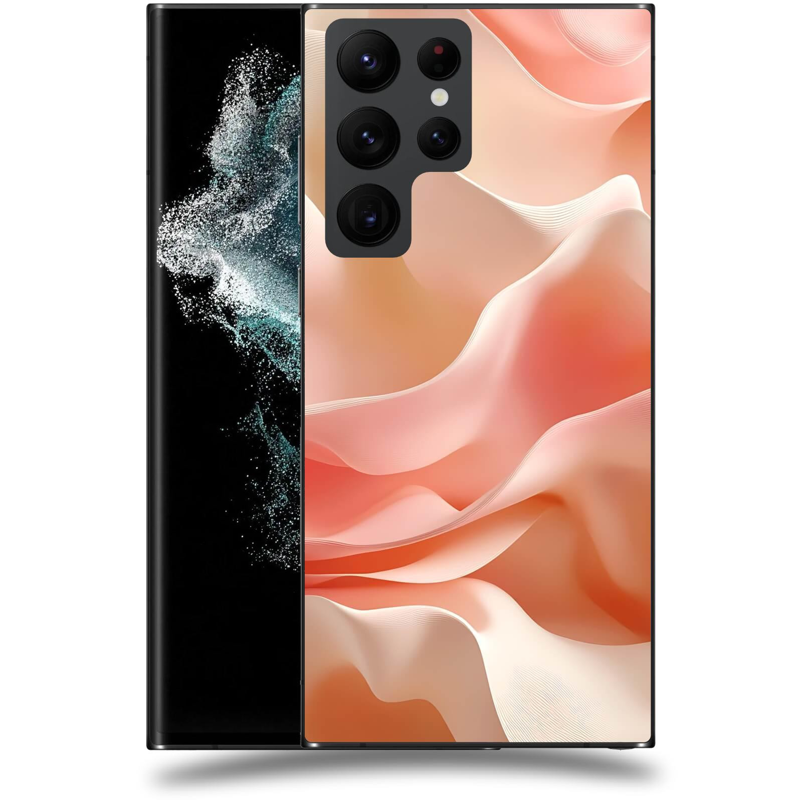 ACOVER Kryt na mobil Samsung Galaxy S22 Ultra 5G - Hedvábné vlny