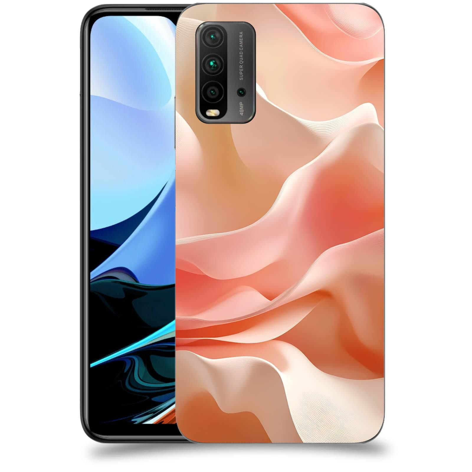 ACOVER Kryt na mobil Xiaomi Redmi 9T - Hedvábné vlny