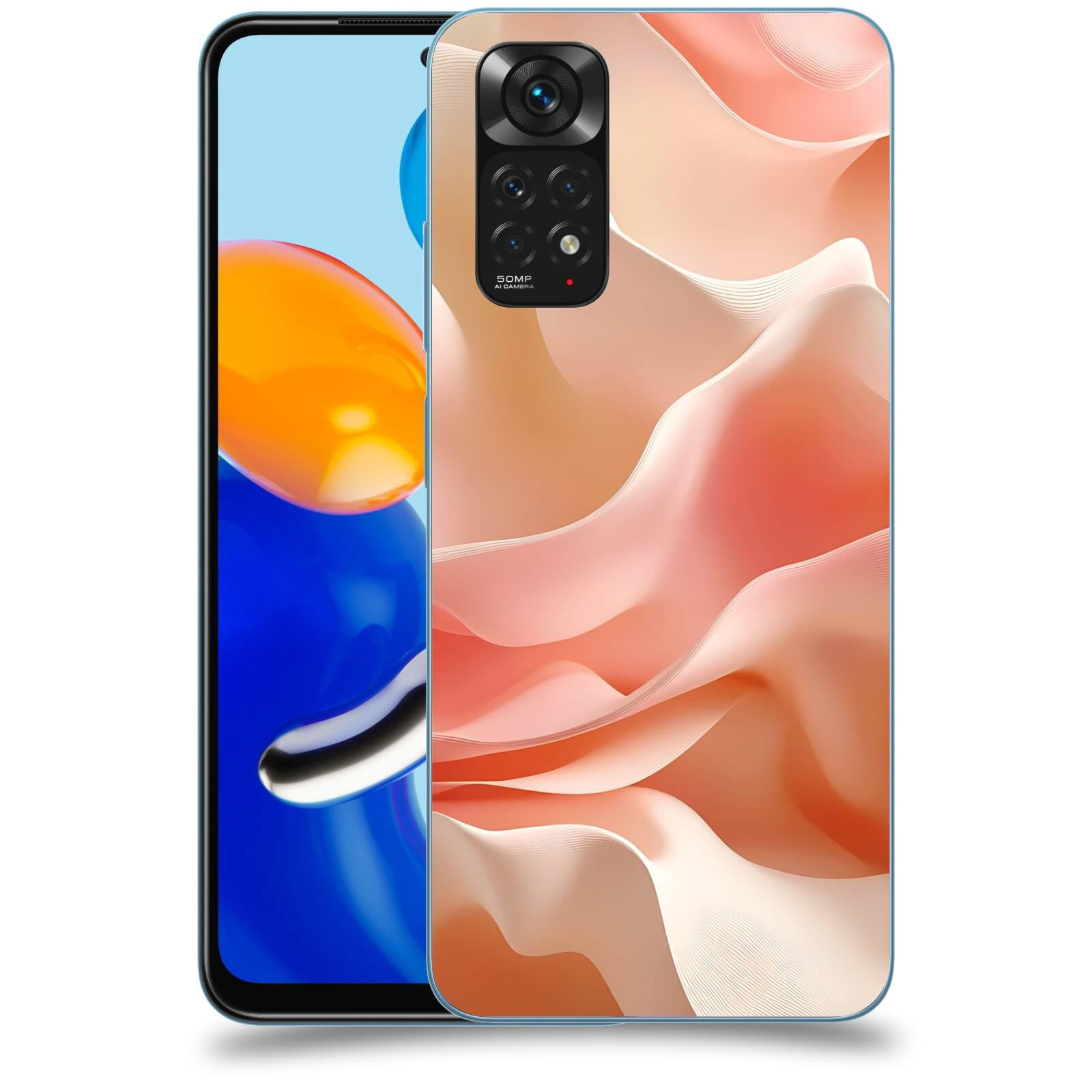 ACOVER Kryt na mobil Xiaomi Redmi Note 11 - Hedvábné vlny