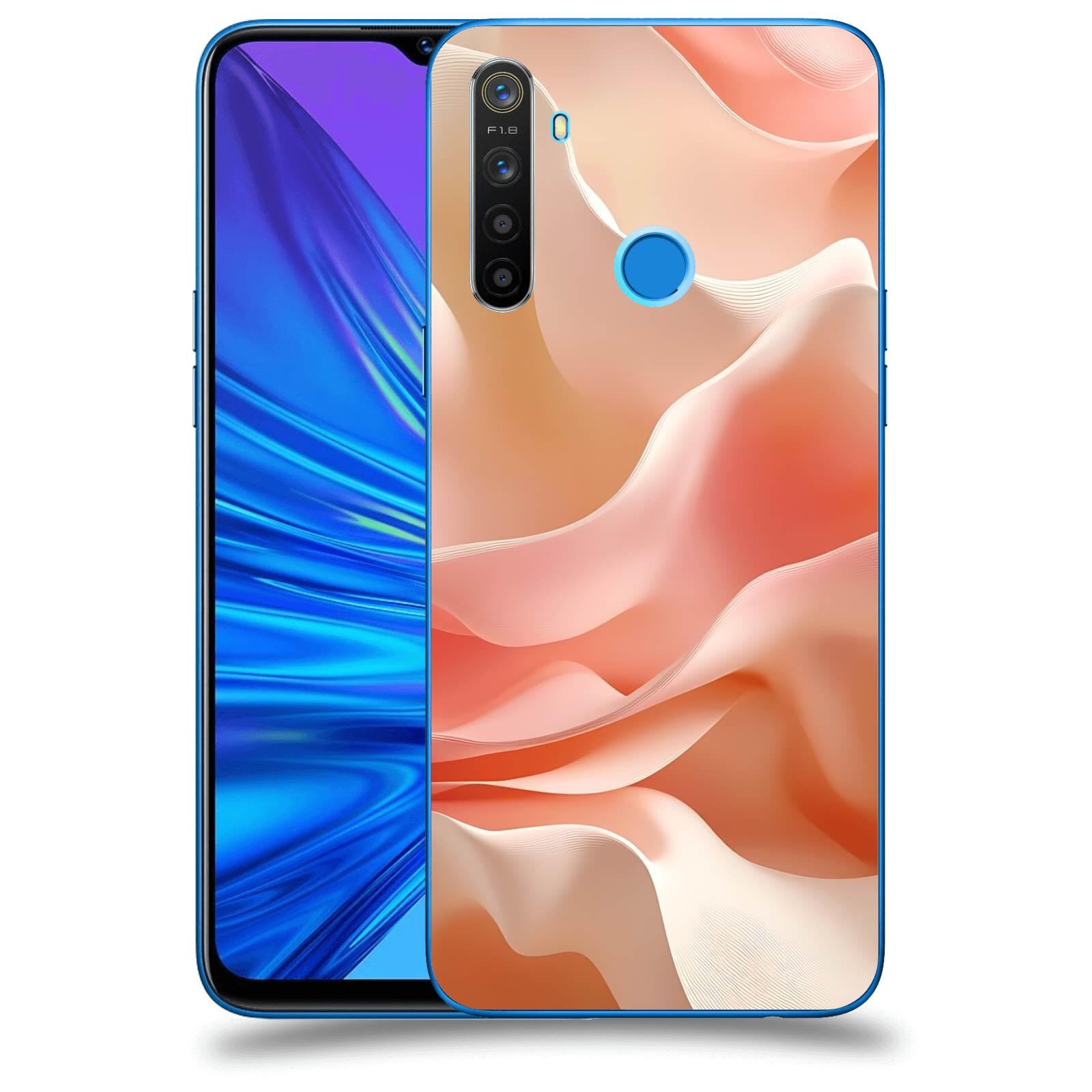 ACOVER Kryt na mobil Realme 5 - Hedvábné vlny