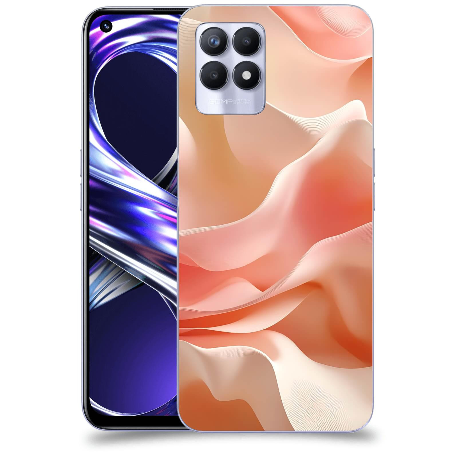 ACOVER Kryt na mobil Realme 8i - Hedvábné vlny