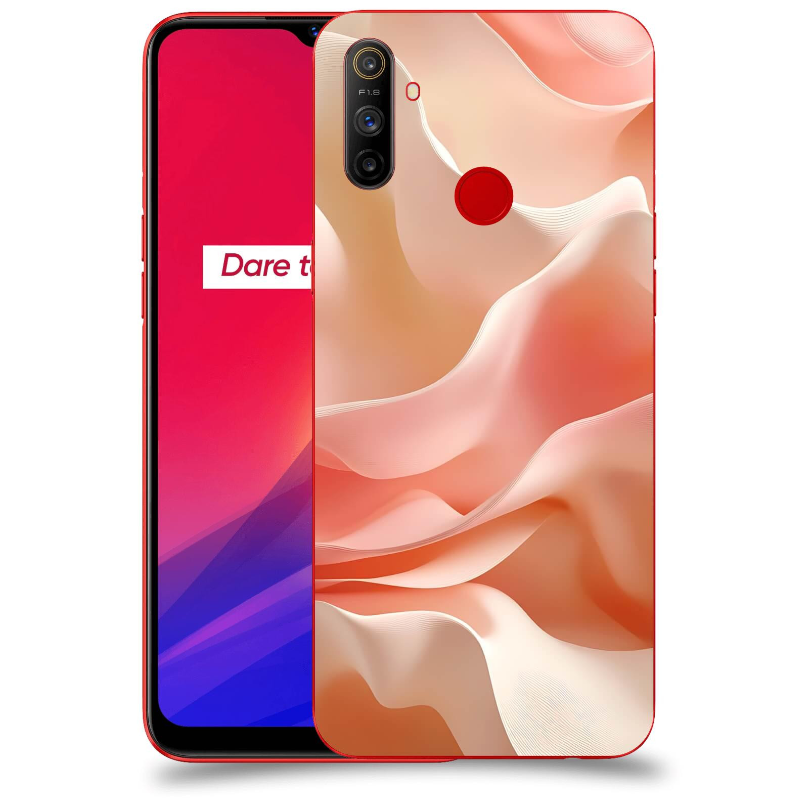 ACOVER Kryt na mobil Realme C3 - Hedvábné vlny
