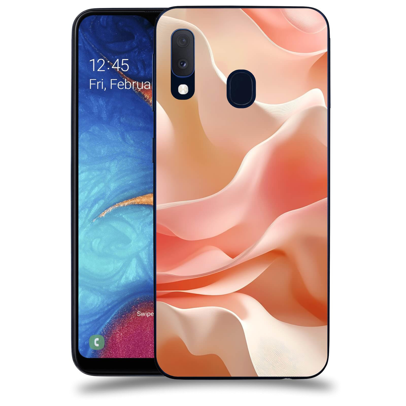 ACOVER Kryt na mobil Samsung Galaxy A20e A202F - Hedvábné vlny