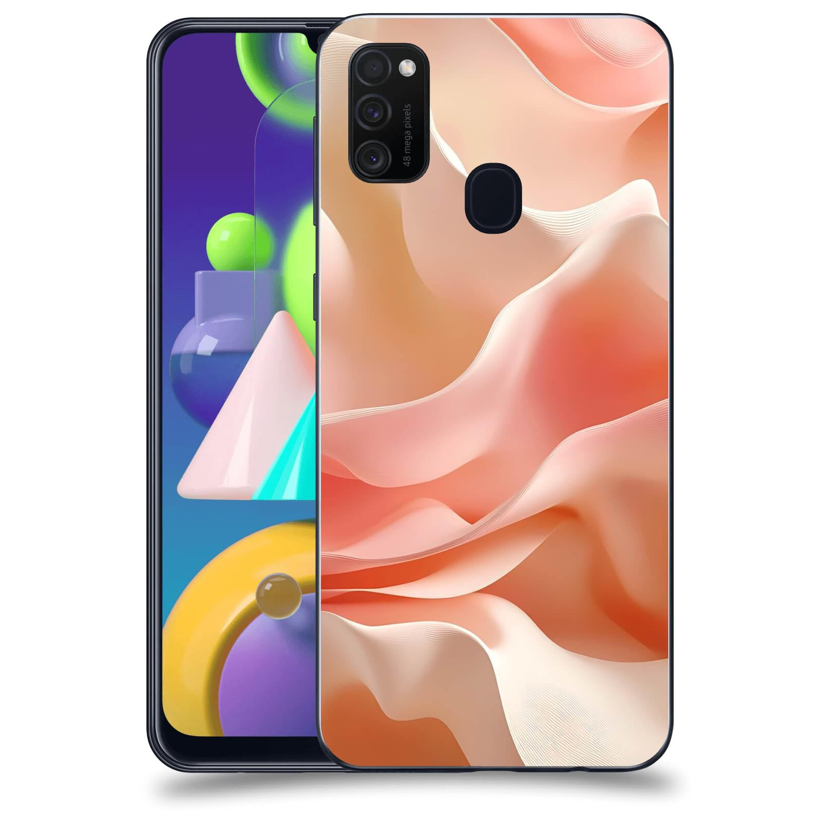 ACOVER Kryt na mobil Samsung Galaxy M21 M215F - Hedvábné vlny