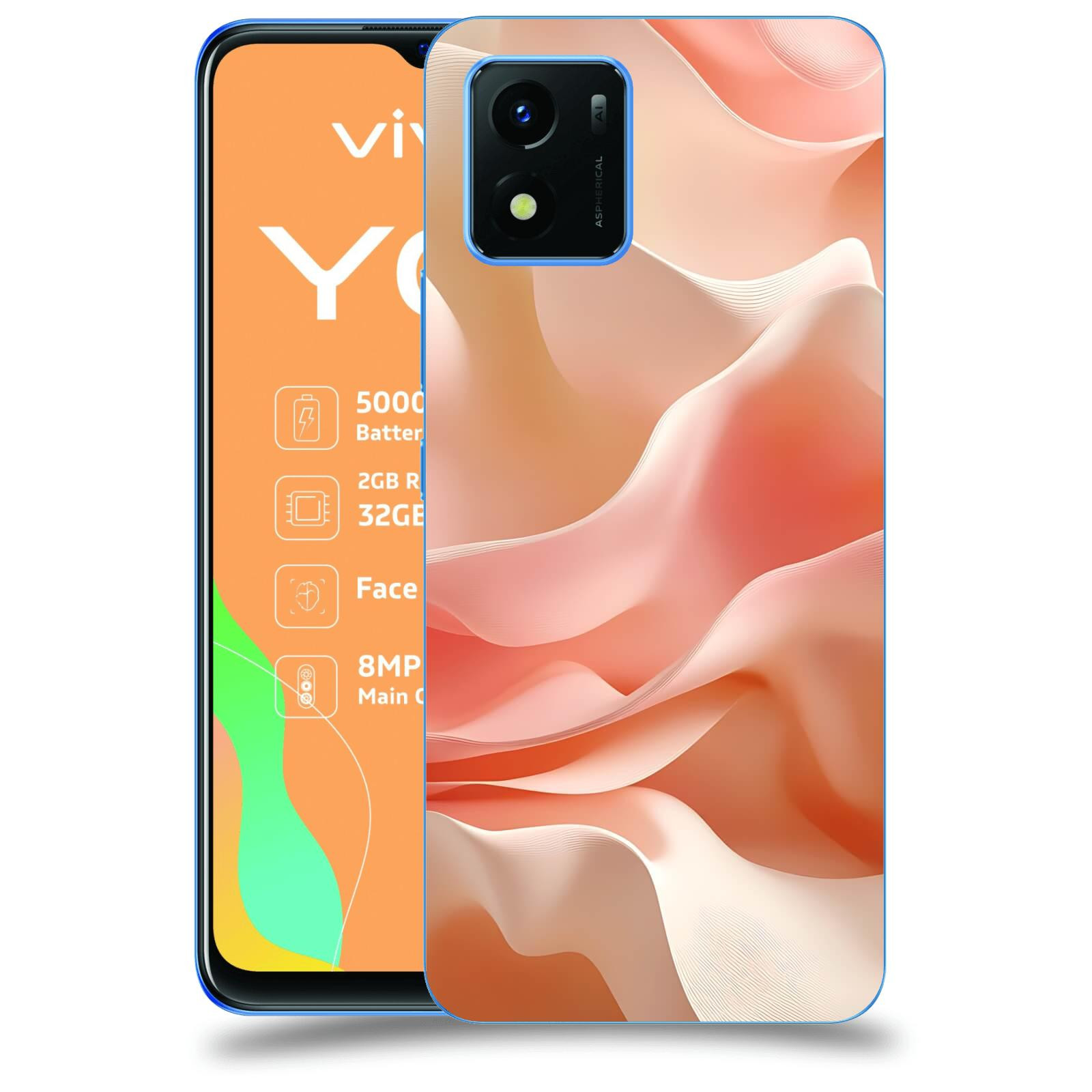 ACOVER Kryt na mobil Vivo Y01 - Hedvábné vlny