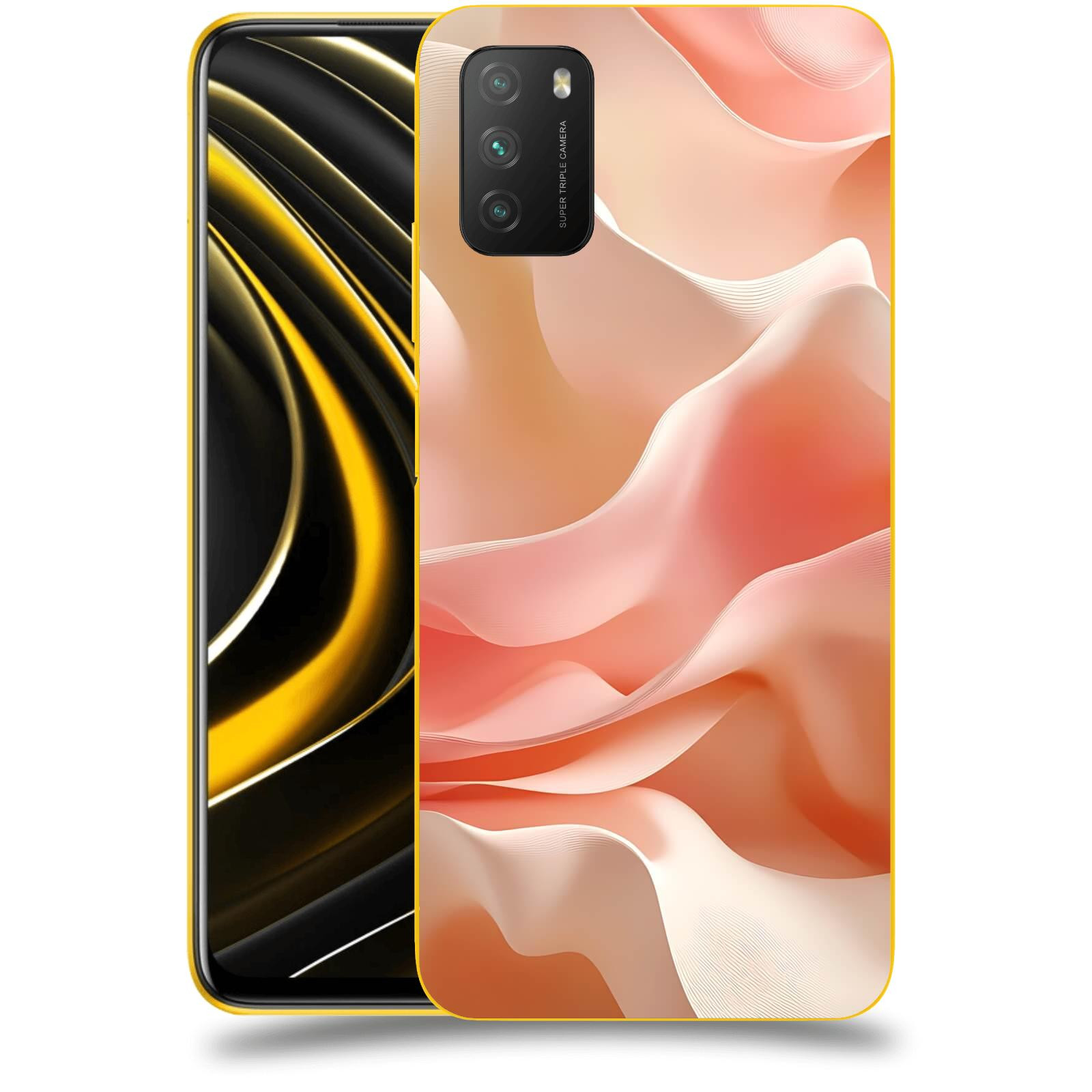 ACOVER Kryt na mobil Xiaomi Poco M3 - Hedvábné vlny