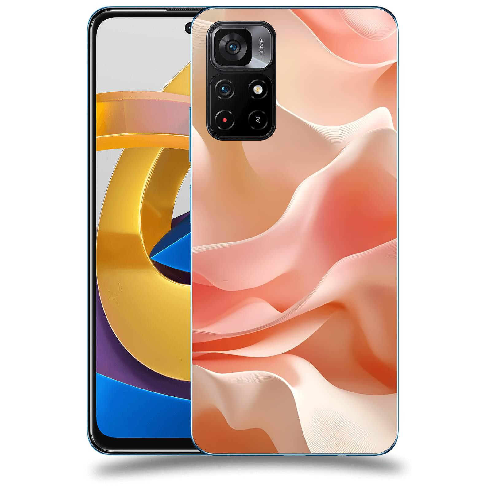 ACOVER Kryt na mobil Xiaomi Poco M4 Pro - Hedvábné vlny